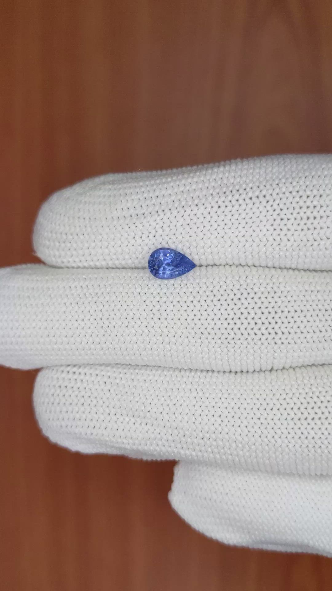 0.84 Ct. Blue Sapphire from Ceylon (Sri Lanka) Size Video