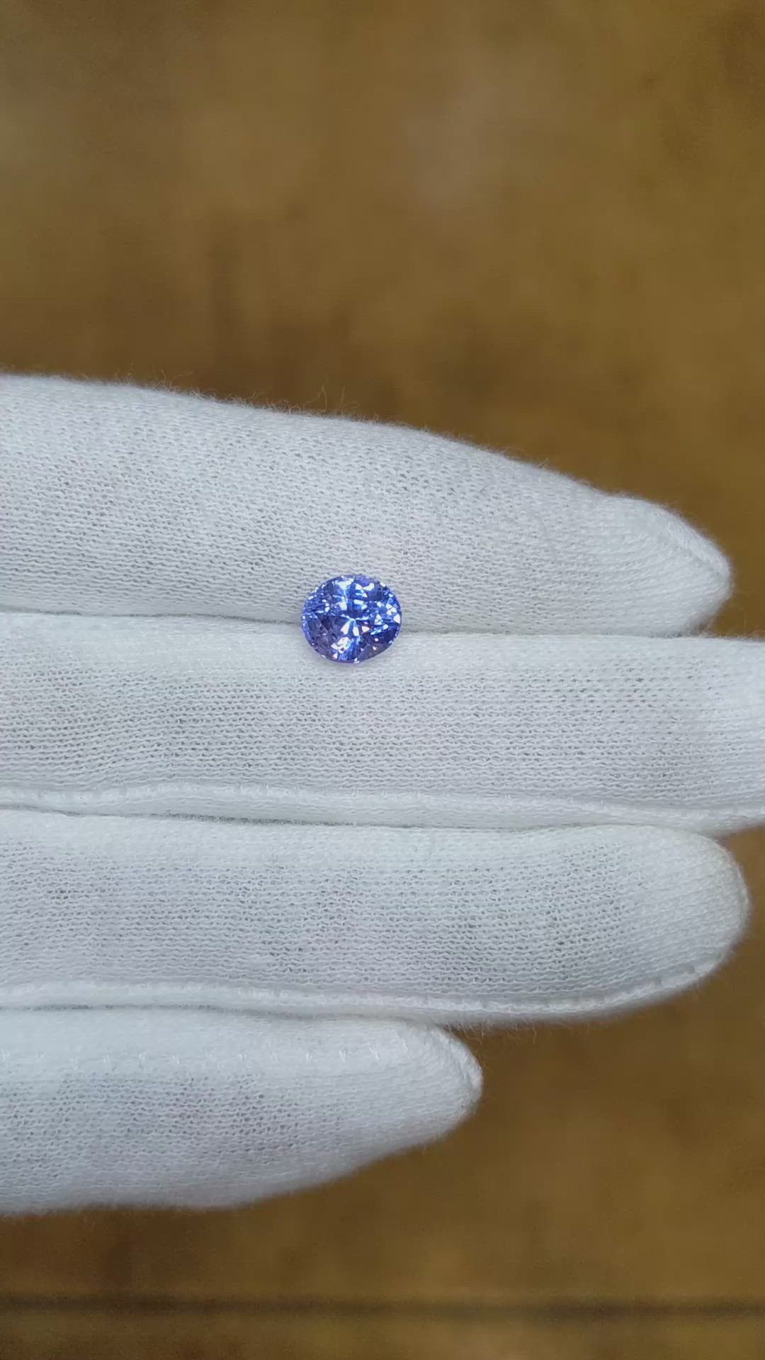 2.12 Ct. Blue Sapphire from Ceylon (Sri Lanka) Size Video