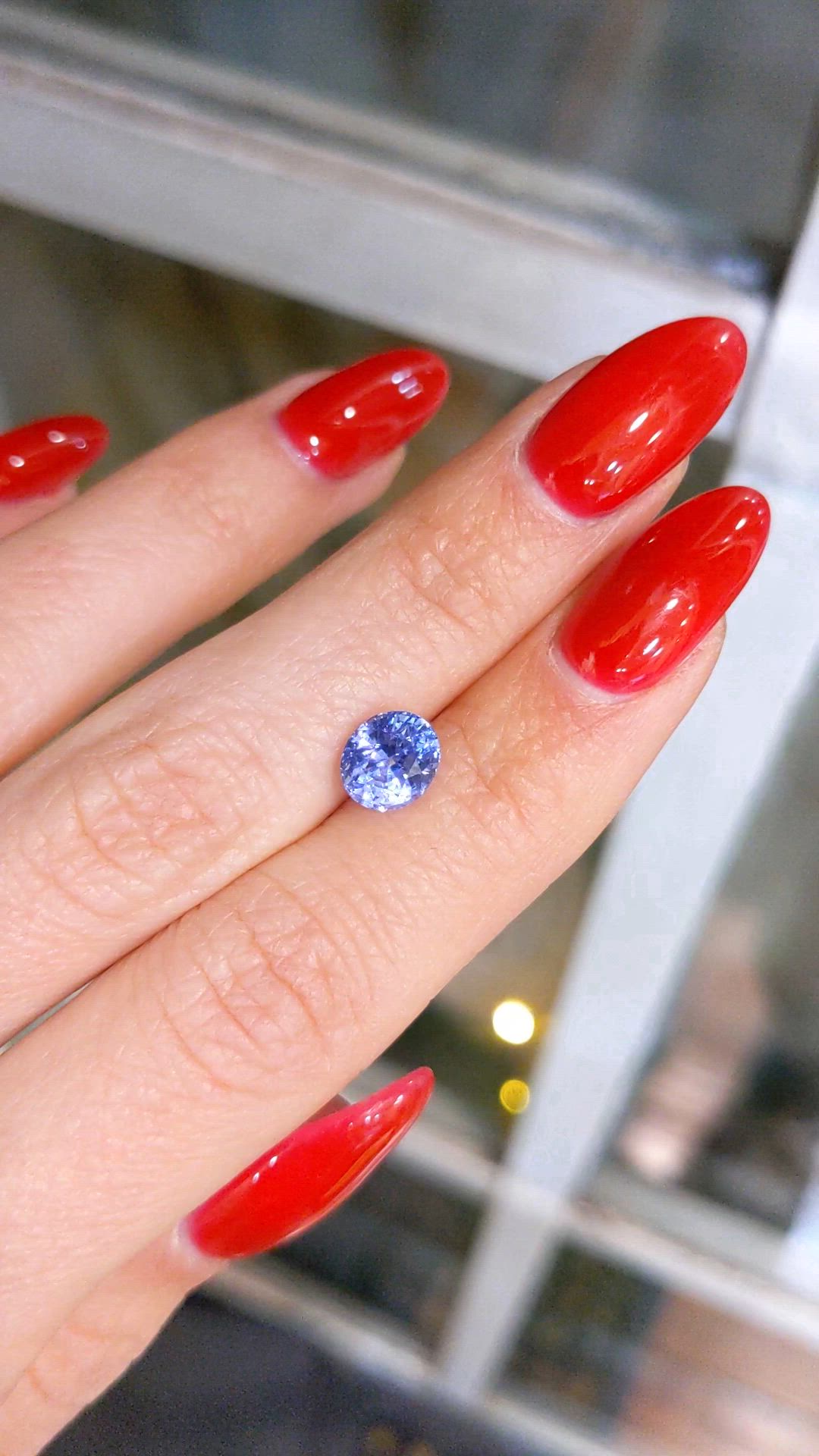 2.12 Ct. Blue Sapphire from Ceylon (Sri Lanka) Size Video