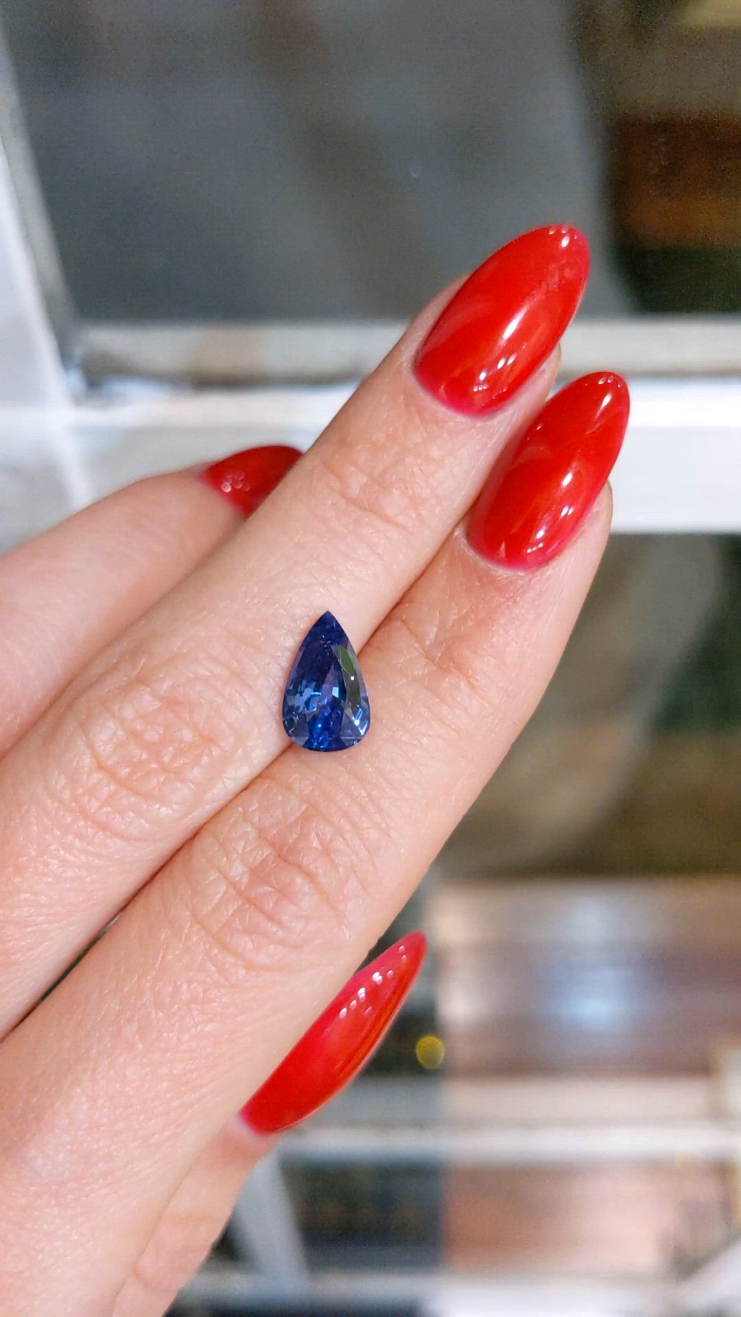 2.66 Ct. Blue Sapphire from Ceylon (Sri Lanka) Size Video