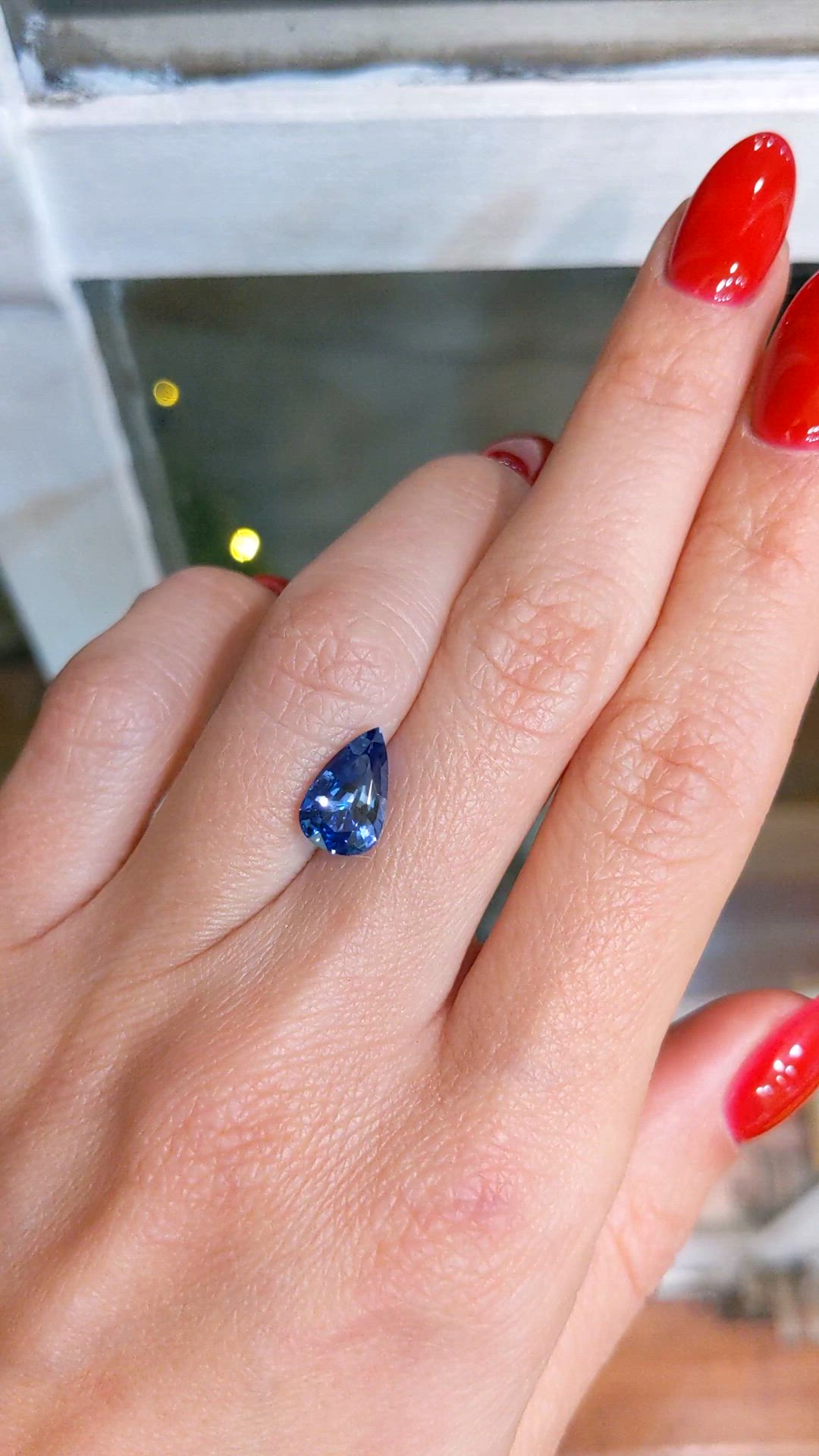 2.66 Ct. Blue Sapphire from Ceylon (Sri Lanka) Size Video
