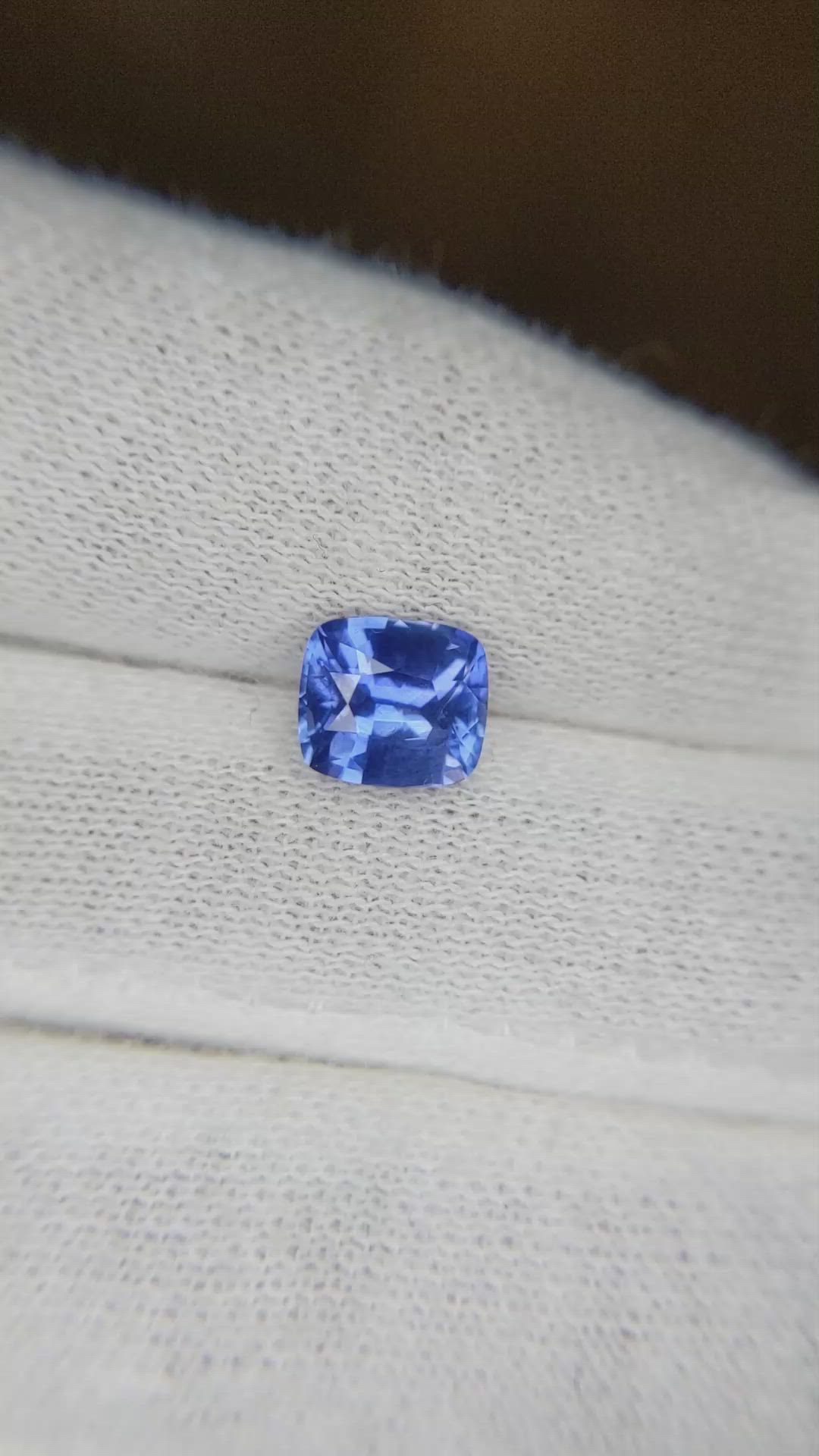 1.60 Ct. Blue Sapphire from Ceylon (Sri Lanka) Size Video
