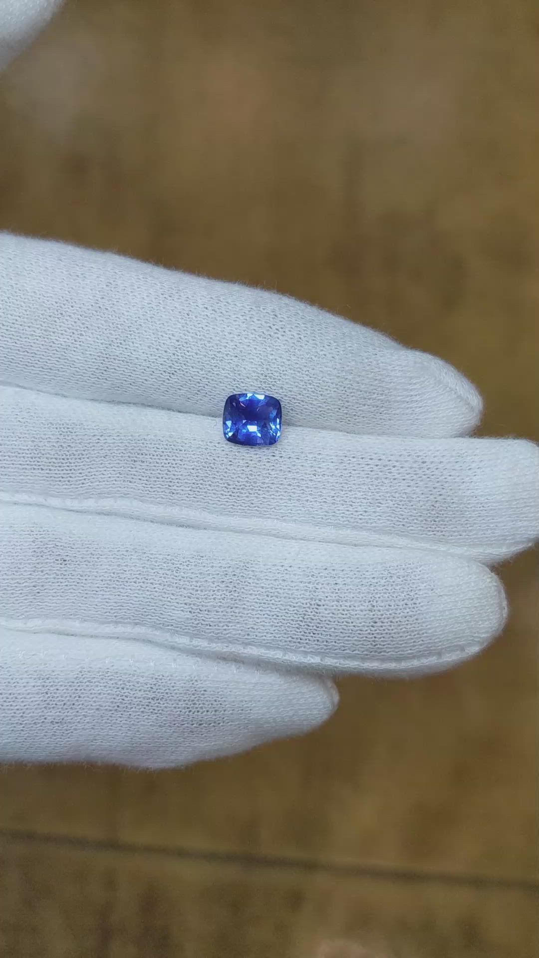 1.60 Ct. Blue Sapphire from Ceylon (Sri Lanka) Size Video