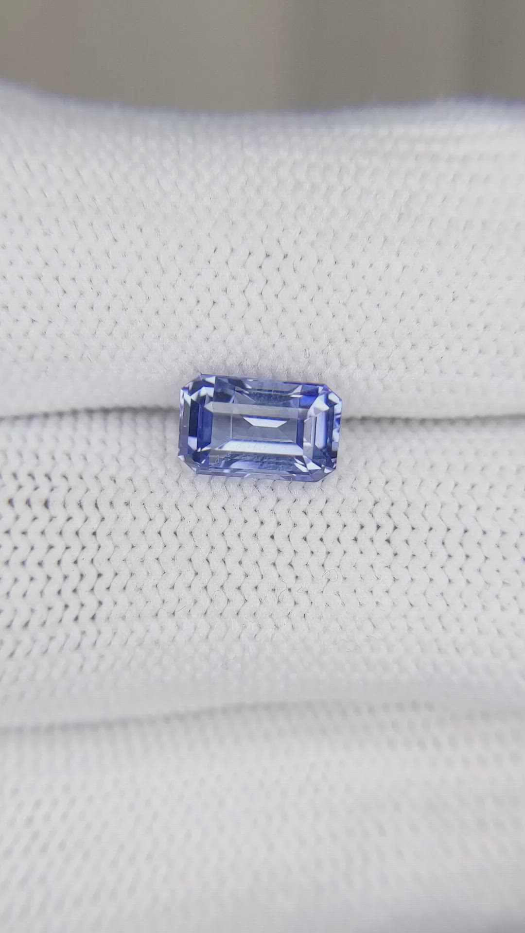 2.17 Ct. Blue Sapphire from Ceylon (Sri Lanka) Size Video