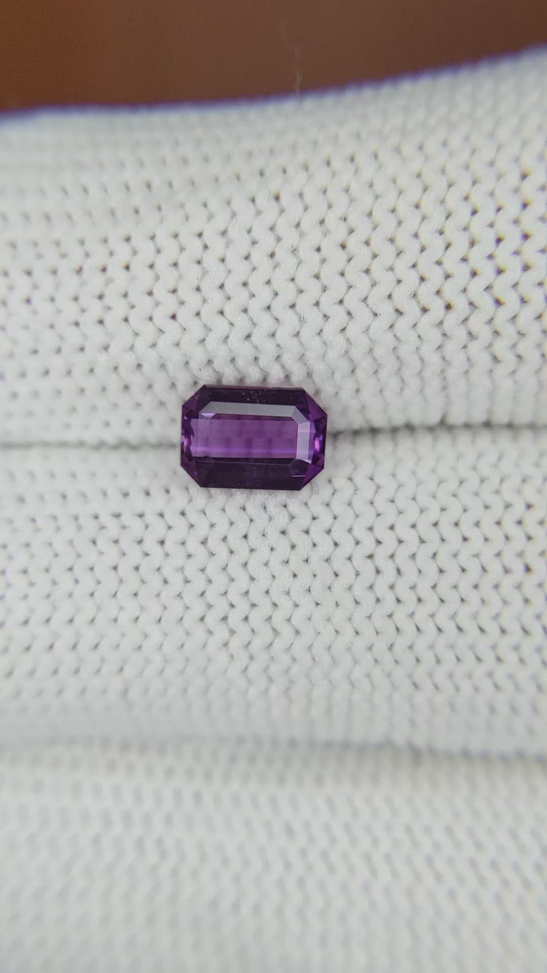 1.08 Ct. Purple Sapphire from Ceylon (Sri Lanka) Size Video