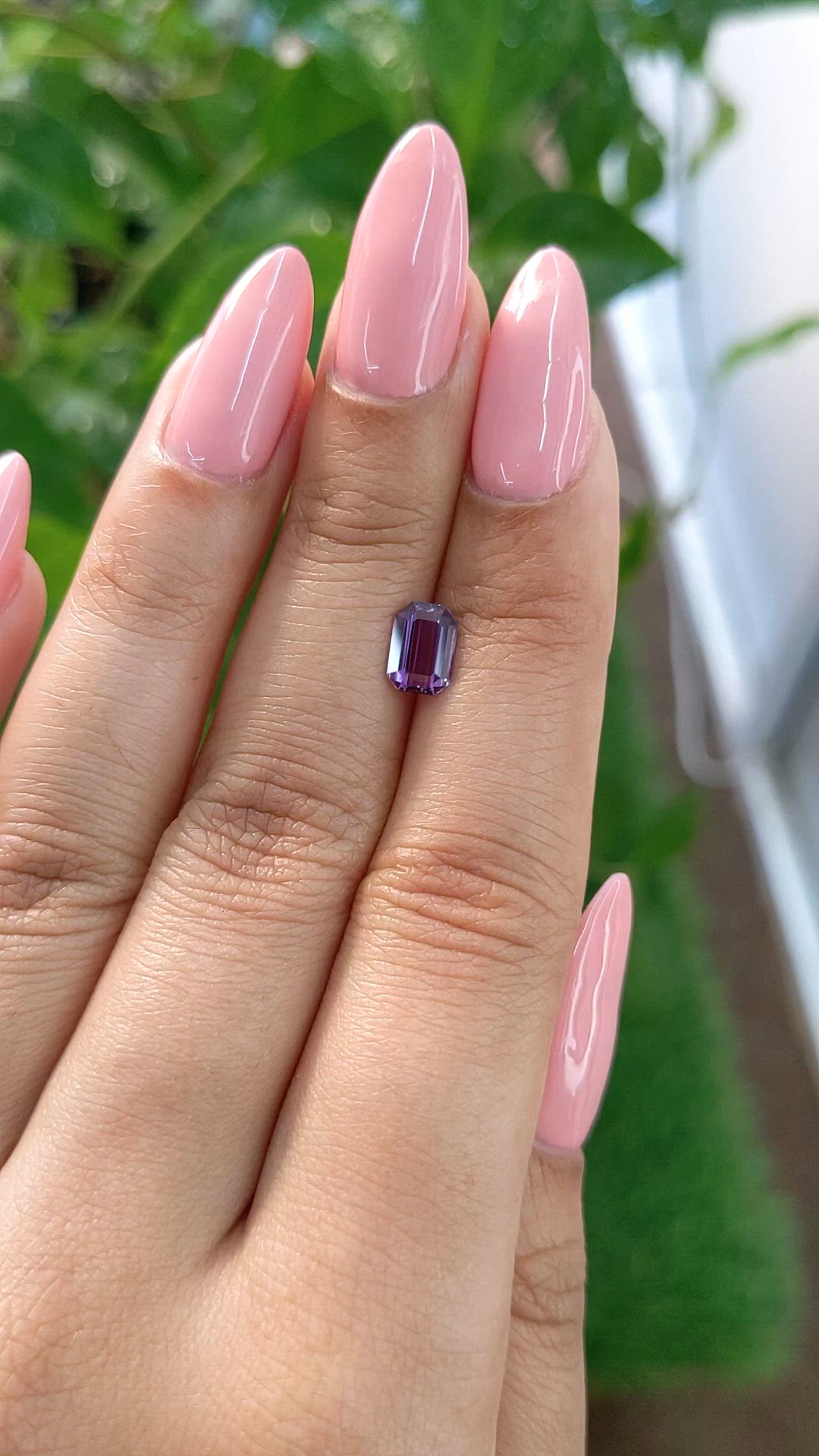 1.08 Ct. Purple Sapphire from Ceylon (Sri Lanka) Size Video
