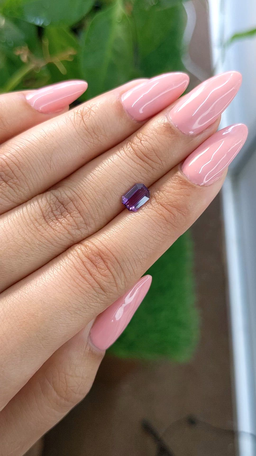 1.08 Ct. Purple Sapphire from Ceylon (Sri Lanka) Size Video