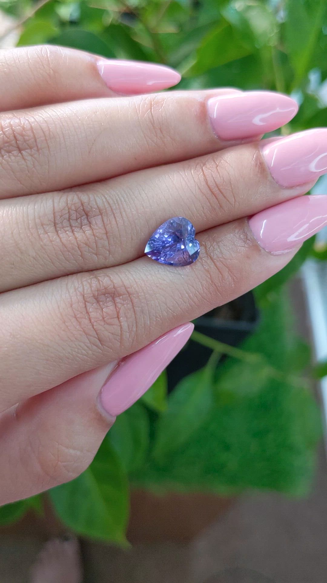 3.29 Ct. Purple Sapphire from Ceylon (Sri Lanka) Size Video