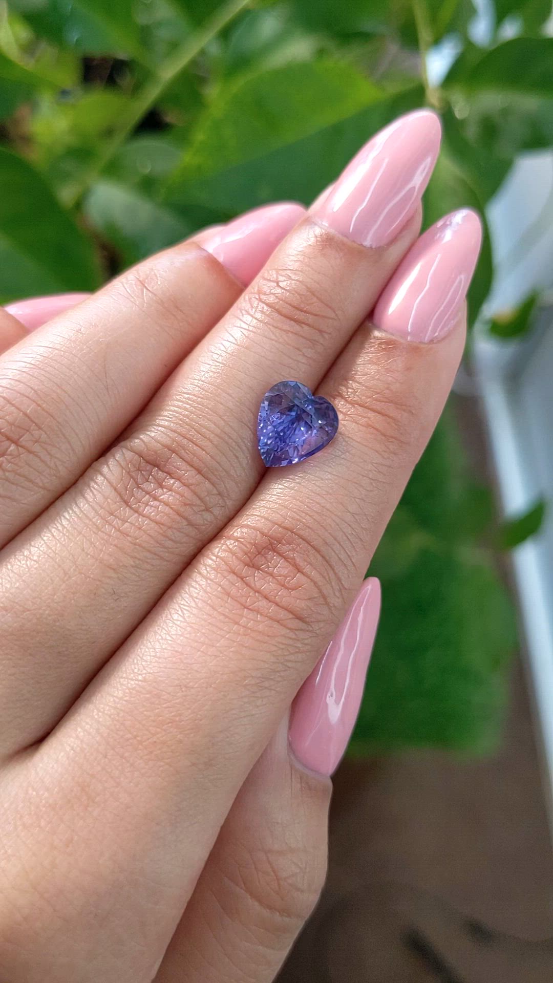 3.29 Ct. Purple Sapphire from Ceylon (Sri Lanka) Size Video