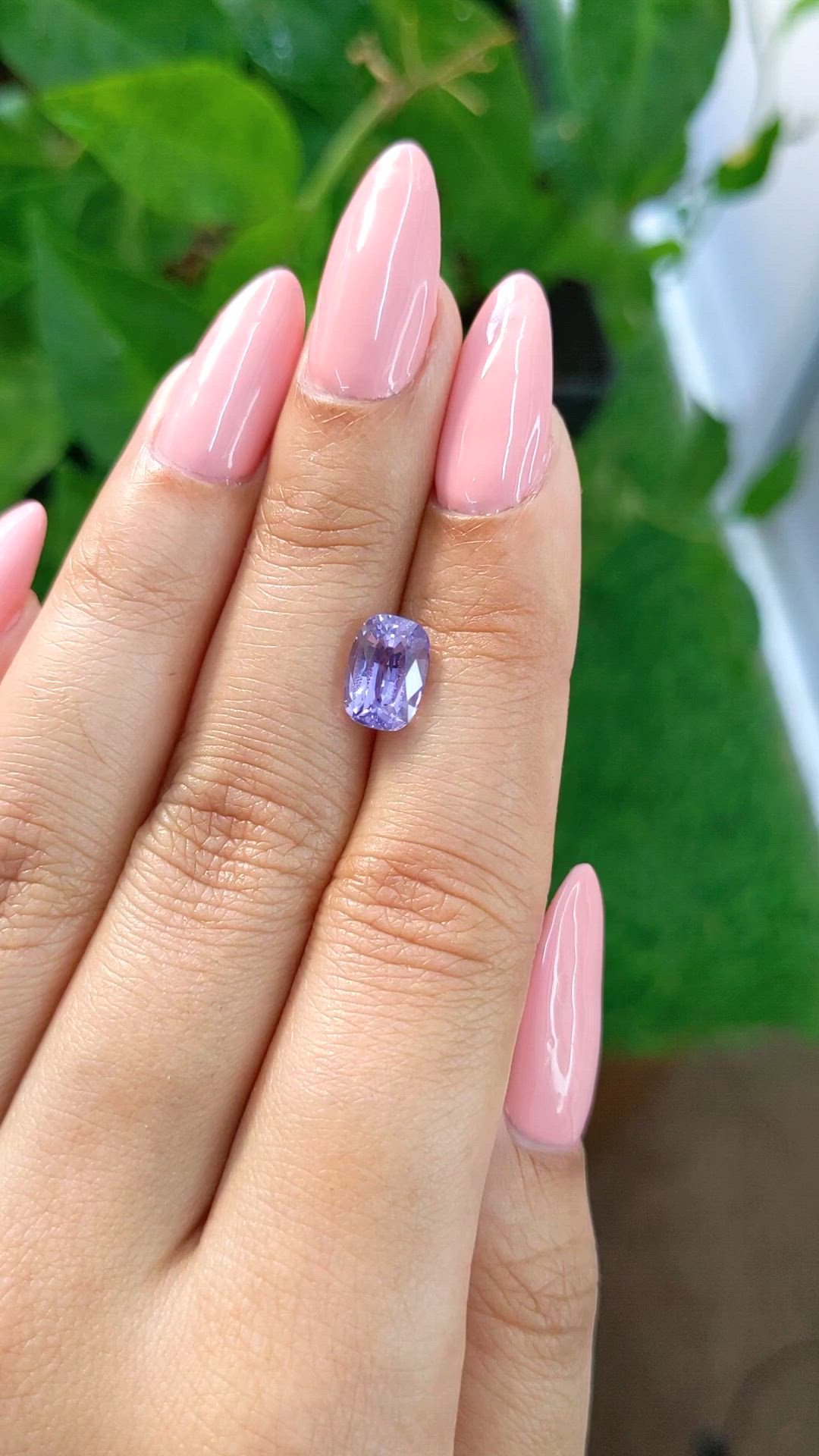 2.84 Ct. Purple Sapphire from Ceylon (Sri Lanka) Size Video