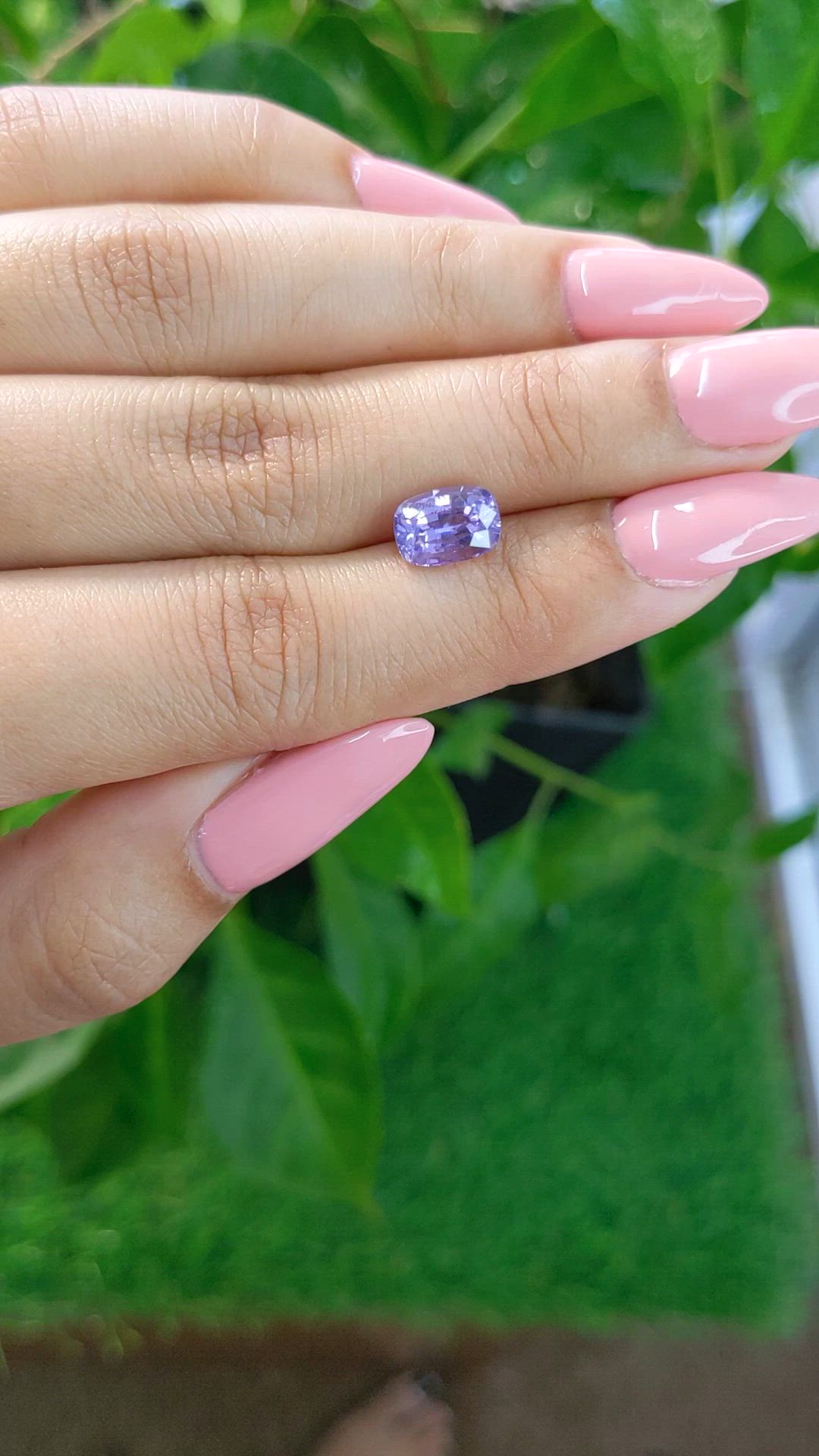 2.84 Ct. Purple Sapphire from Ceylon (Sri Lanka) Size Video