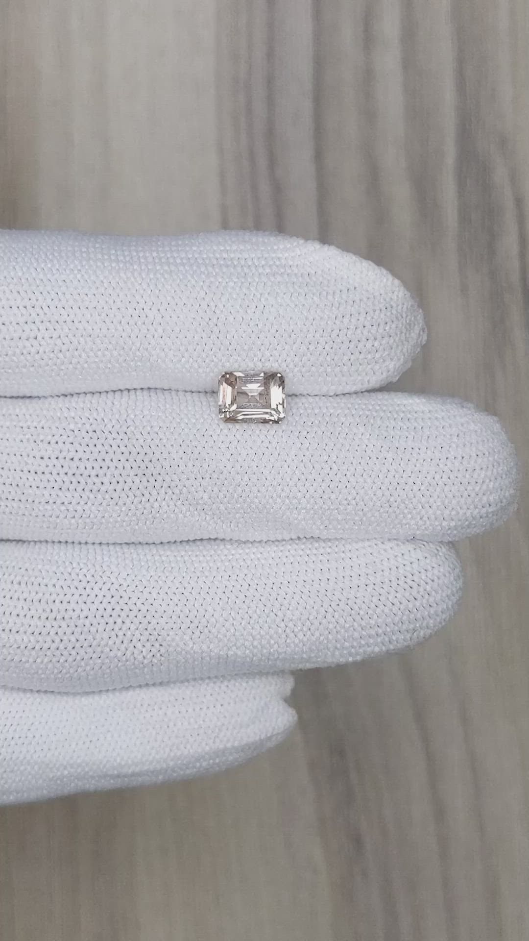 2.09 Ct. Peach Sapphire from Ceylon (Sri Lanka) Size Video