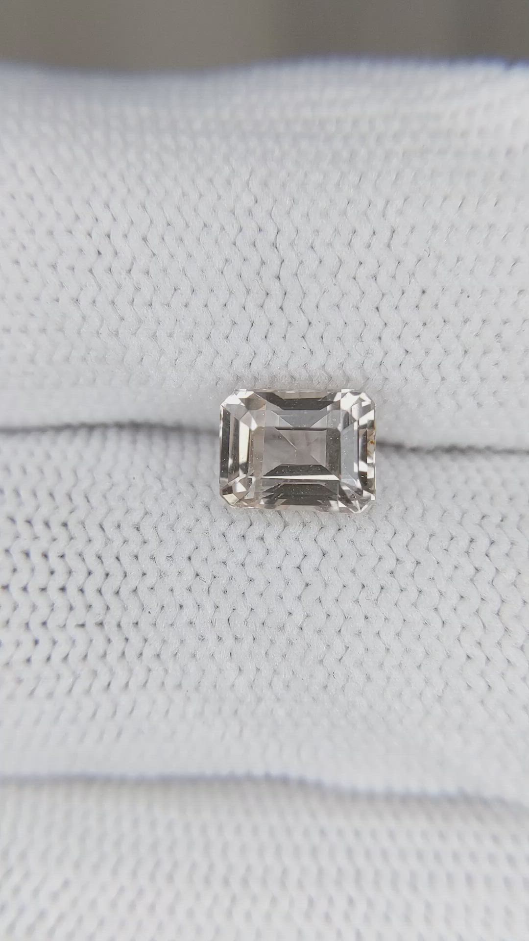 2.09 Ct. Peach Sapphire from Ceylon (Sri Lanka) Size Video