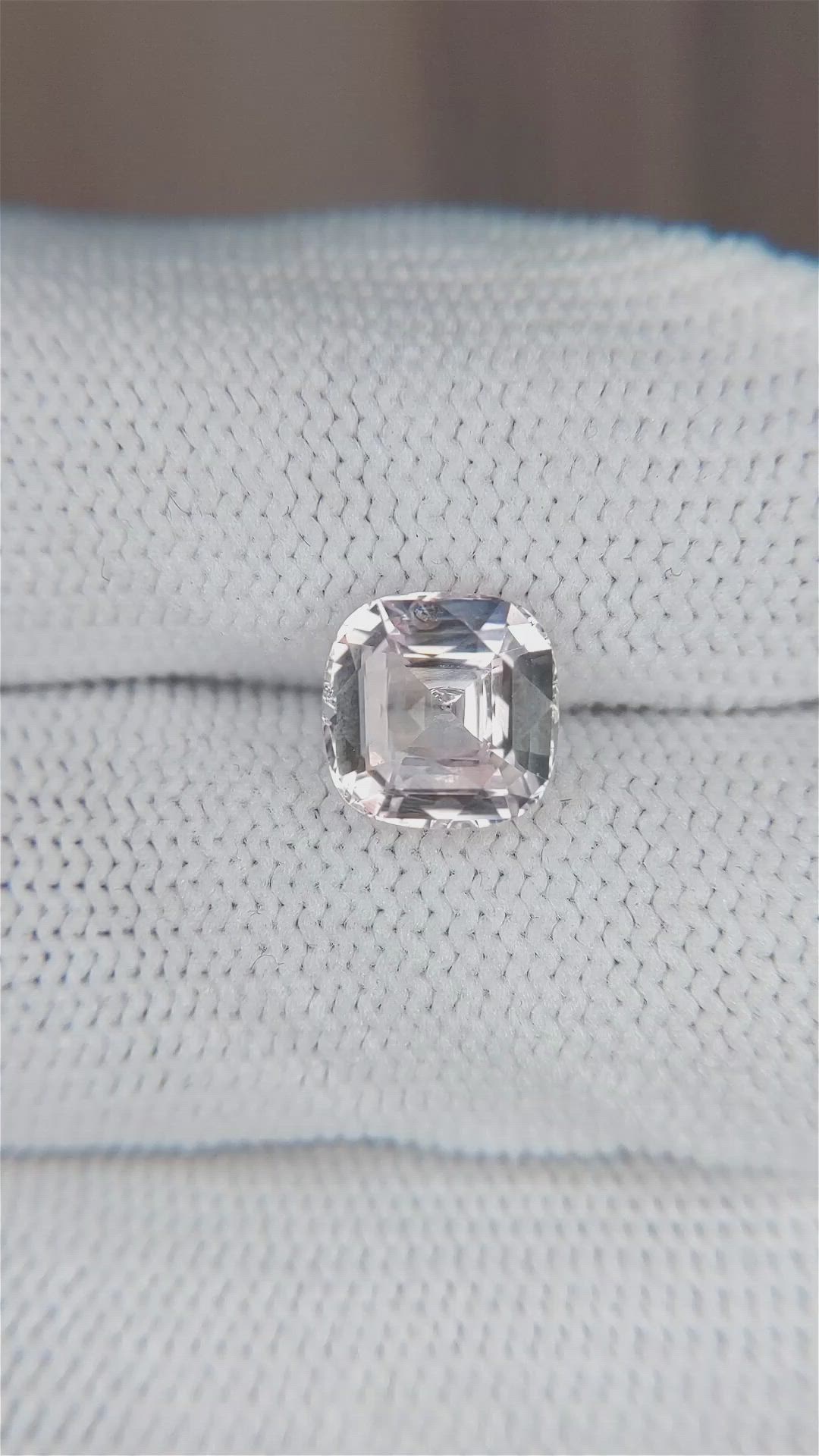 3.12 Ct. Peach Sapphire from Ceylon (Sri Lanka) Size Video