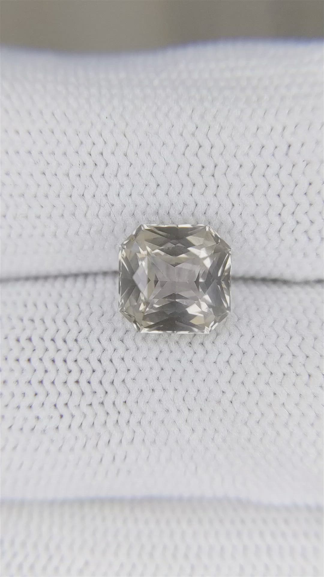 3.53 Ct. Peach Sapphire from Ceylon (Sri Lanka) Size Video