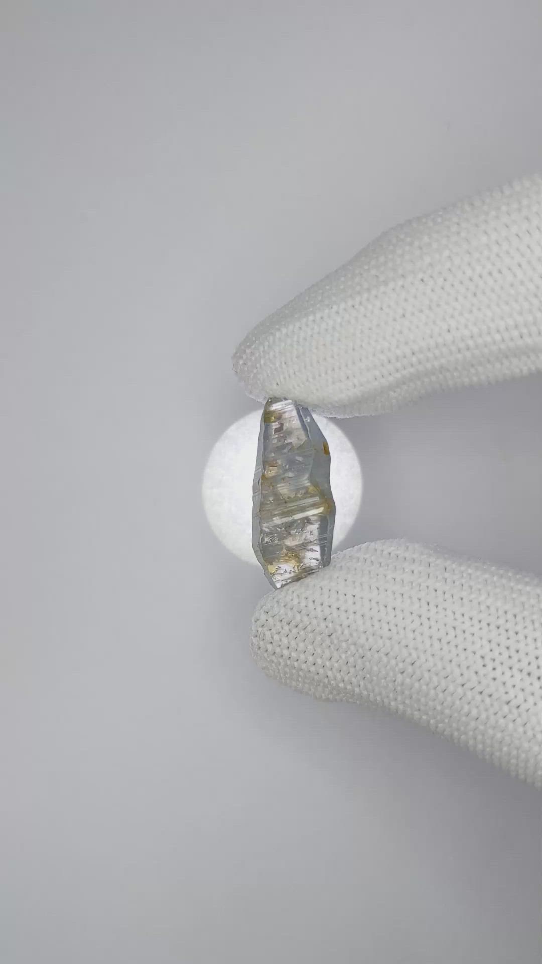 11.93 Ct. Blue Sapphire Crystal from Ceylon (Sri Lanka) Size Video
