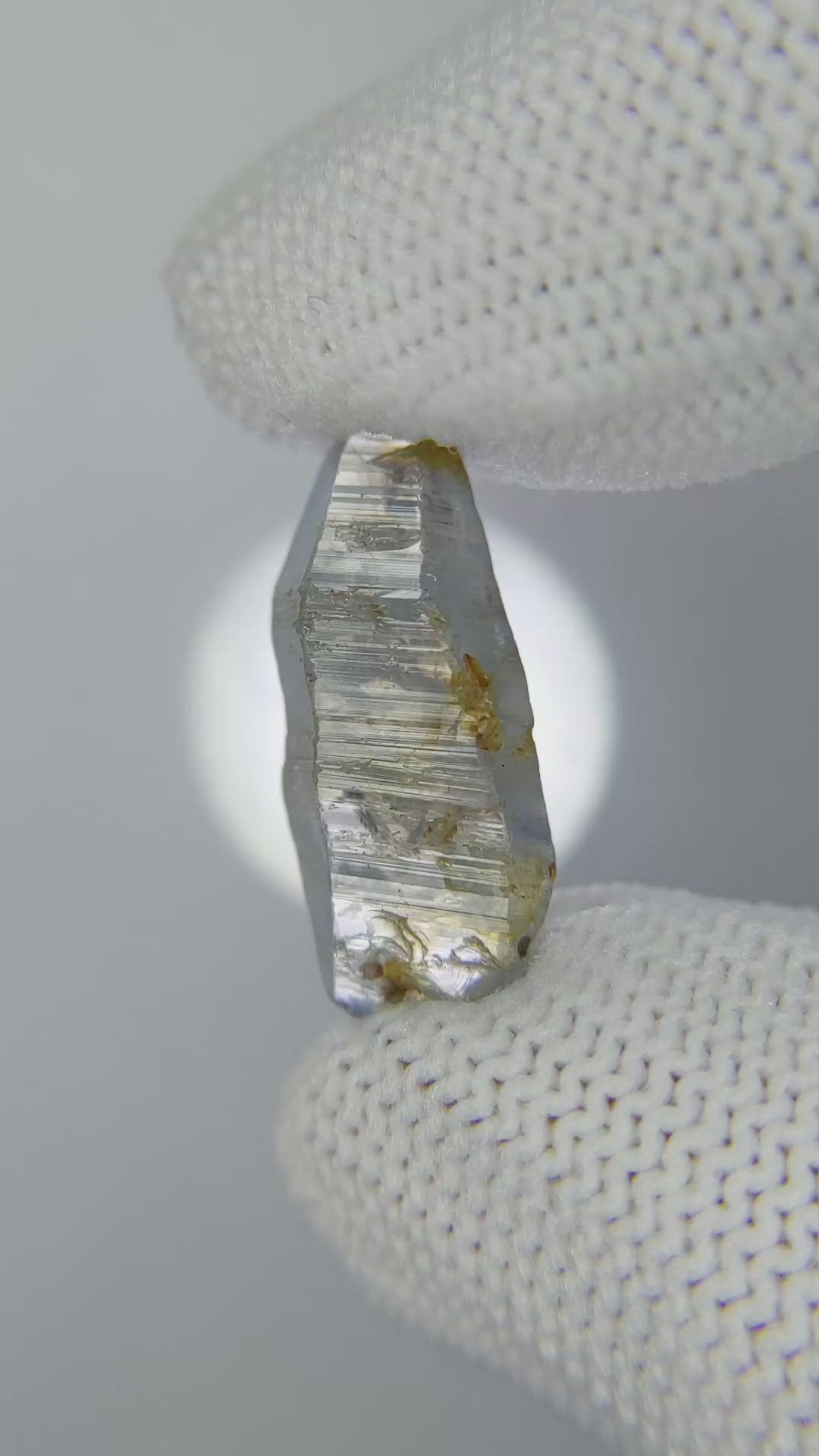 11.93 Ct. Blue Sapphire Crystal from Ceylon (Sri Lanka) Size Video