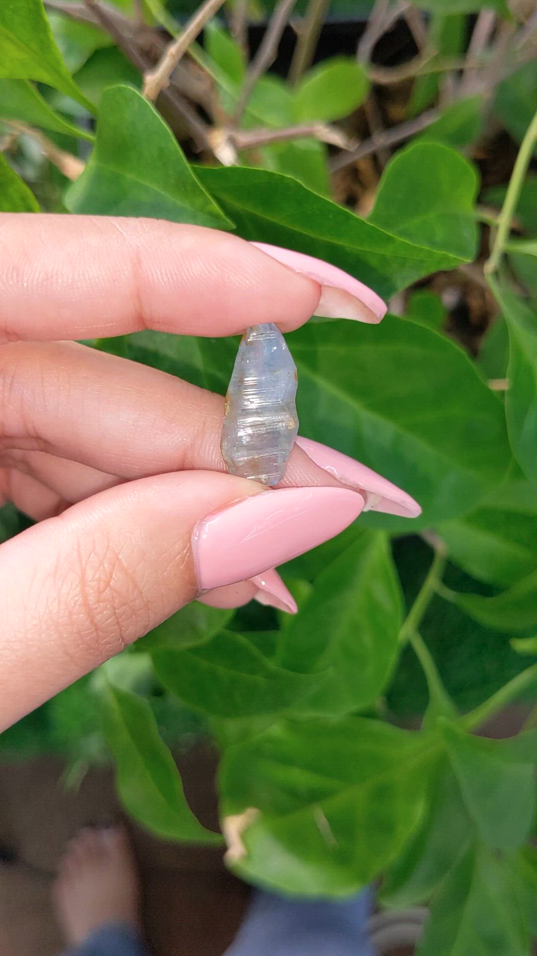 11.93 Ct. Blue Sapphire Crystal from Ceylon (Sri Lanka) Size Video