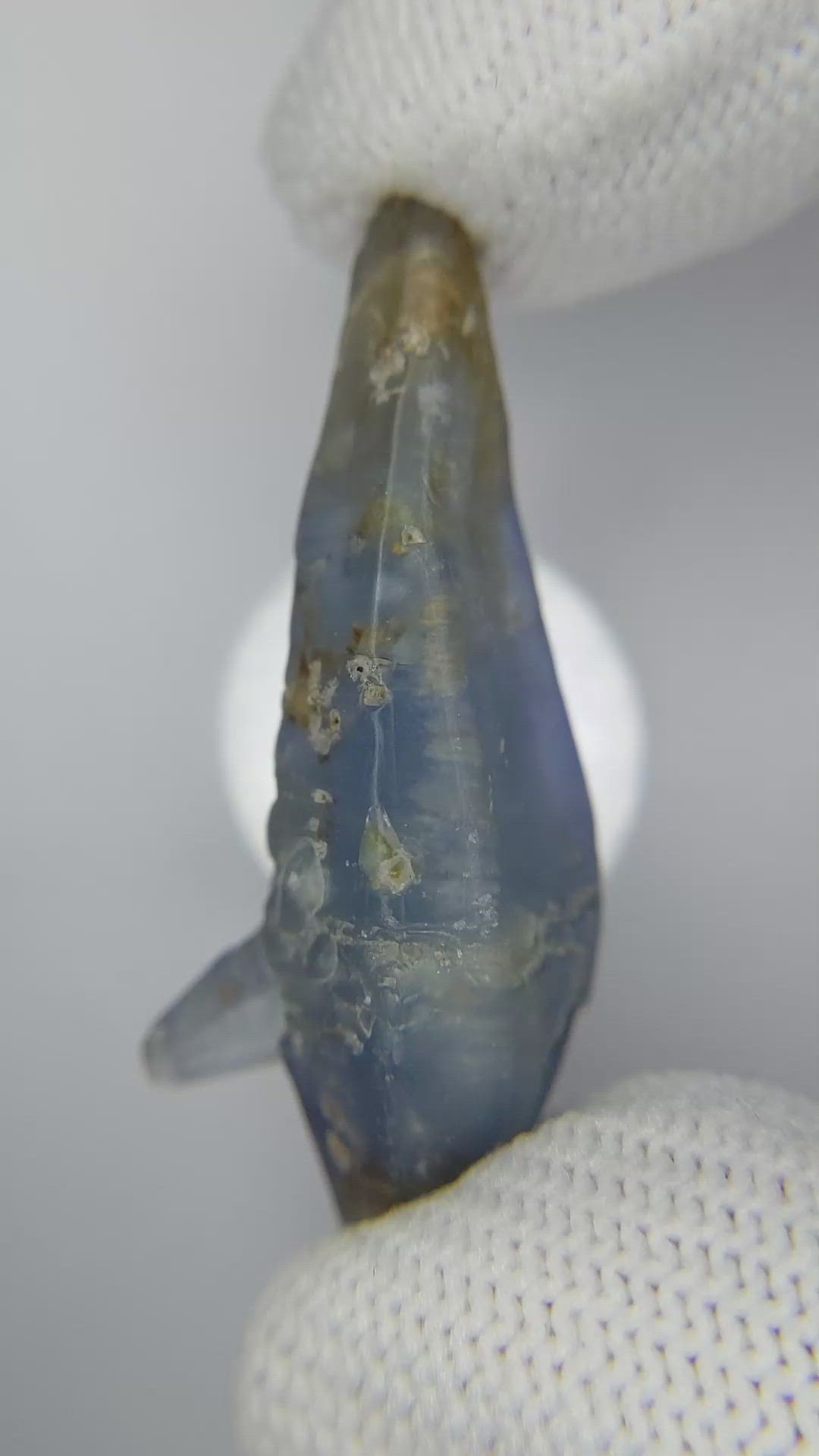 51.60 Ct. Blue Sapphire Crystal from Ceylon (Sri Lanka) Size Video