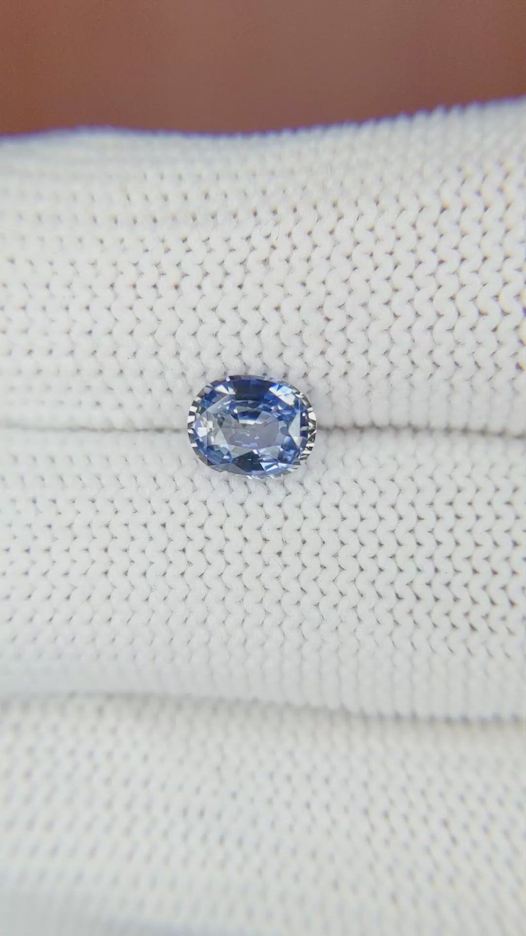 1.09 Ct. Sapphire from Ceylon (Sri Lanka) Size Video