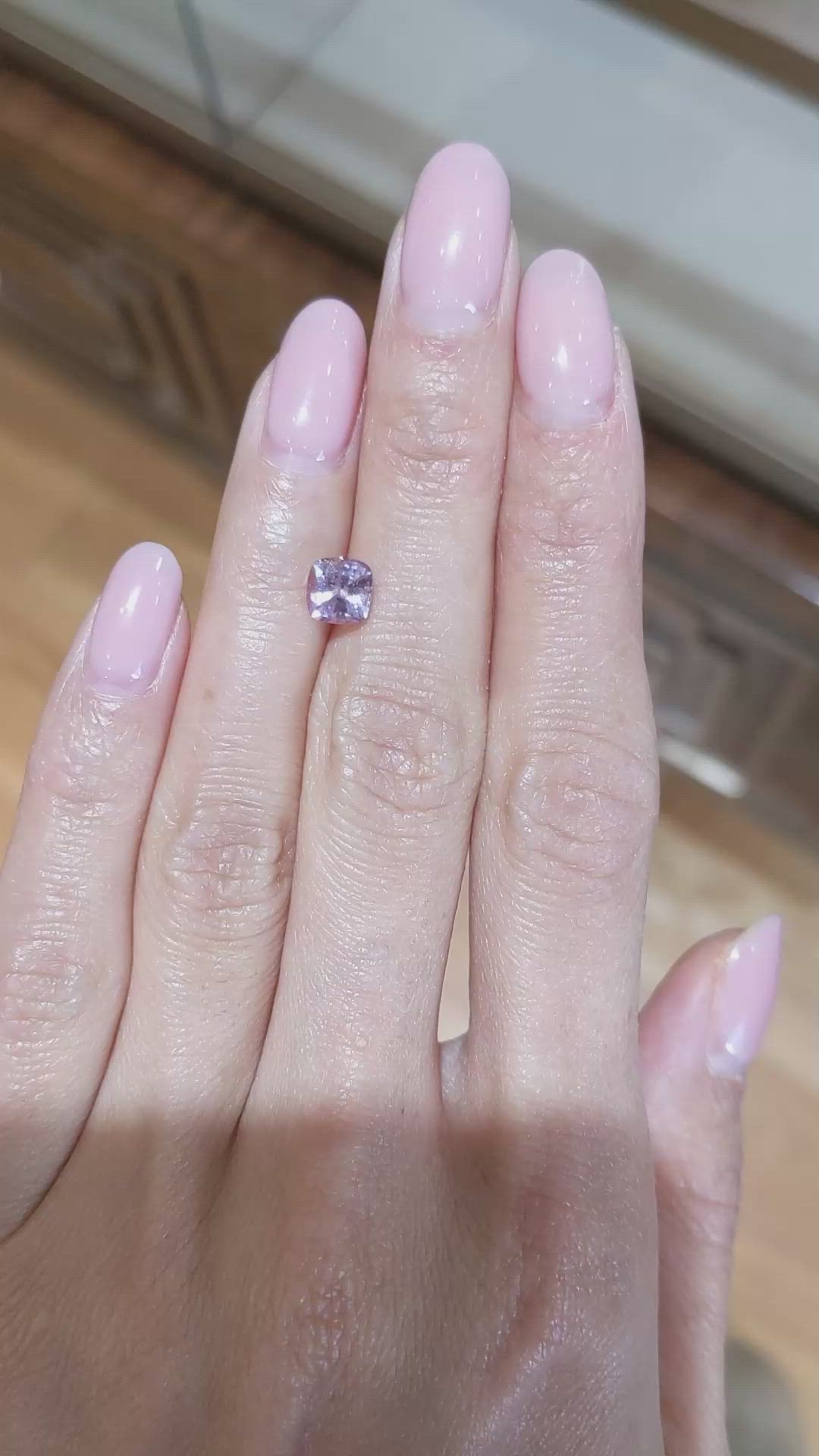 1.34 Ct. Pink Sapphire from Ceylon (Sri Lanka) Size Video