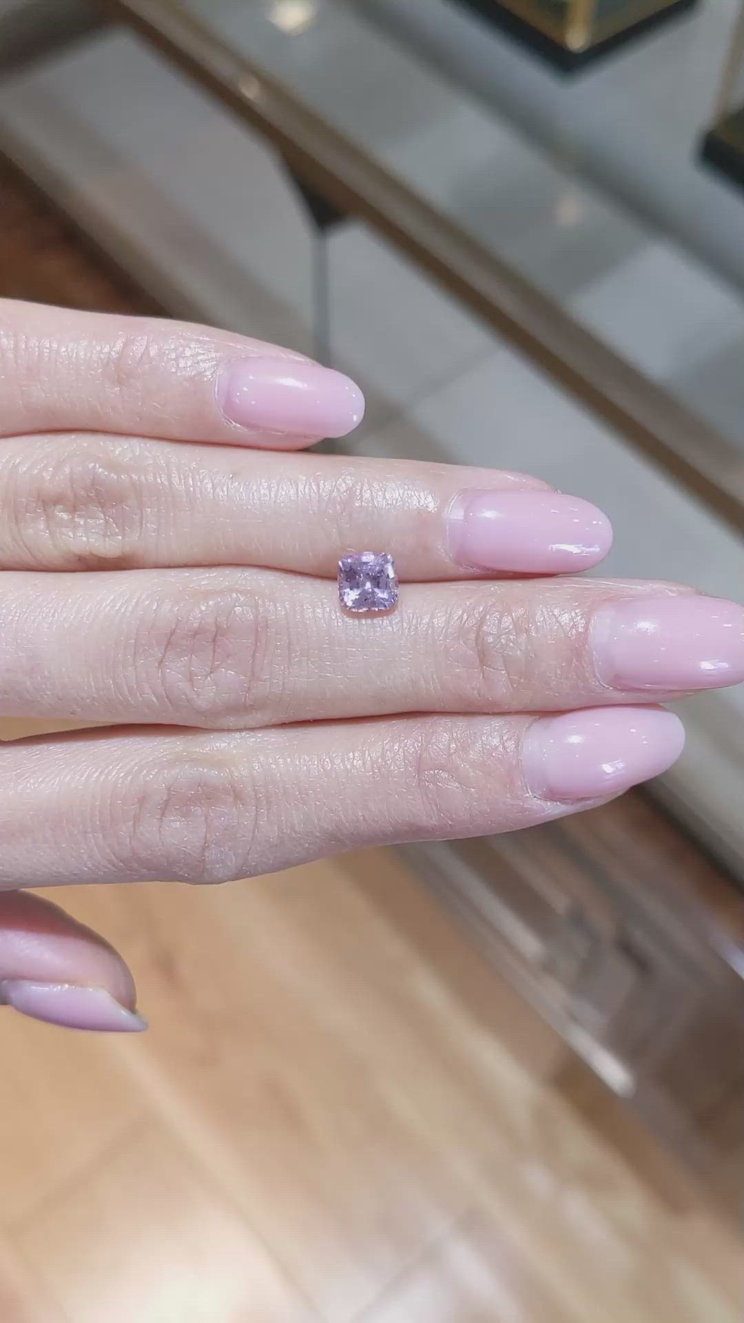 1.34 Ct. Pink Sapphire from Ceylon (Sri Lanka) Size Video