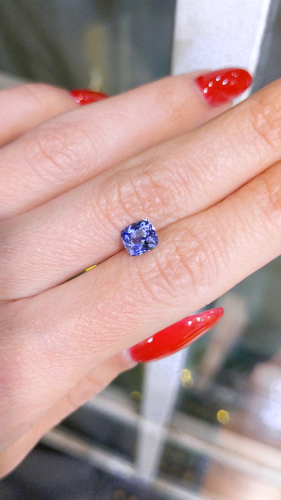 1.20 Ct. Sapphire from Ceylon (Sri Lanka) Size Video