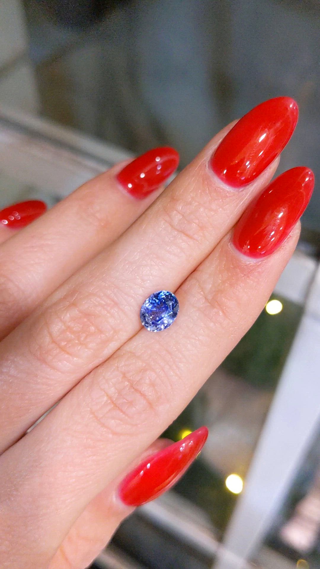 1.69 Ct. Blue Sapphire from Ceylon (Sri Lanka) Size Video
