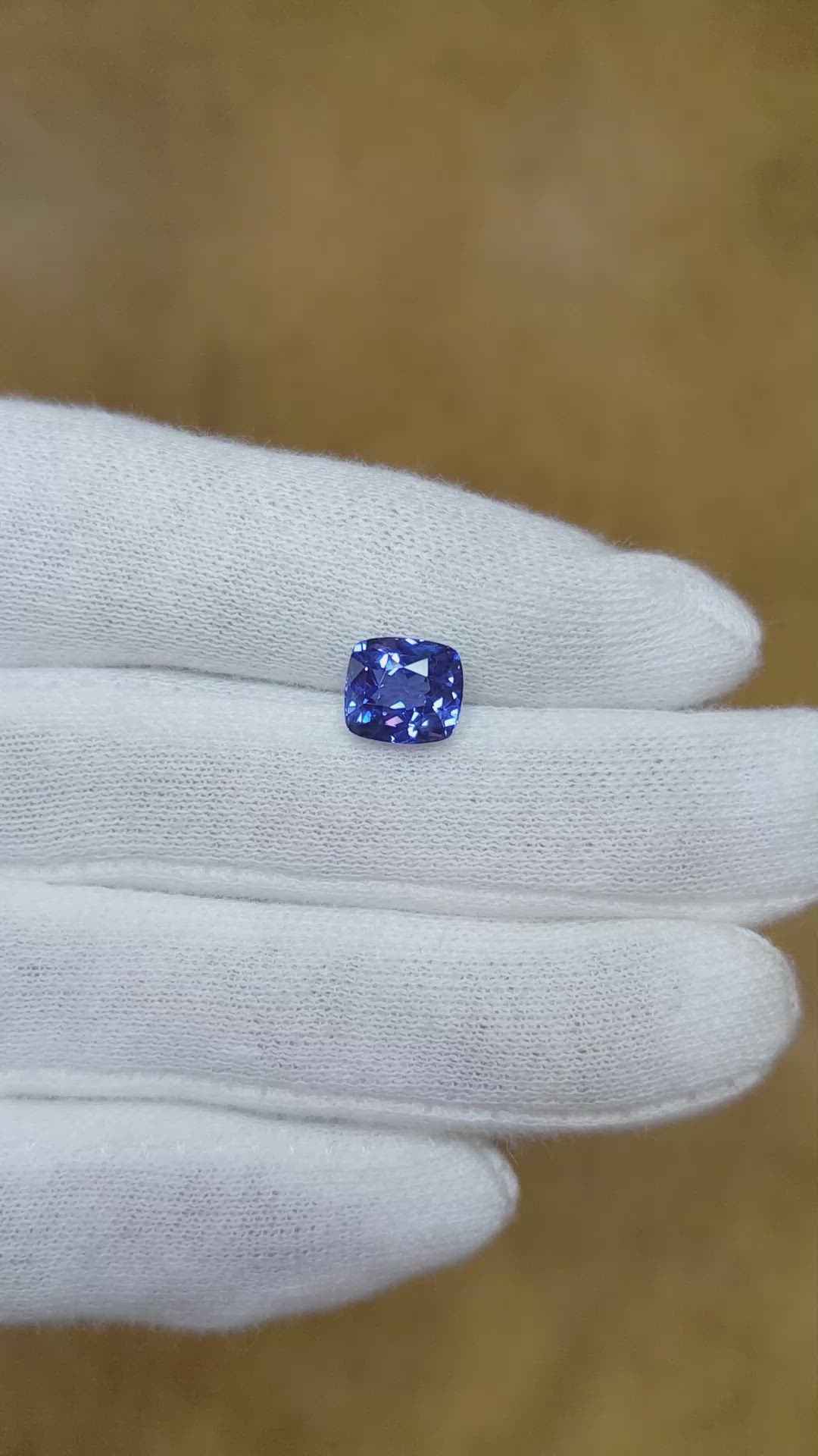 2.47 Ct. Blue Sapphire from Ceylon (Sri Lanka) Size Video