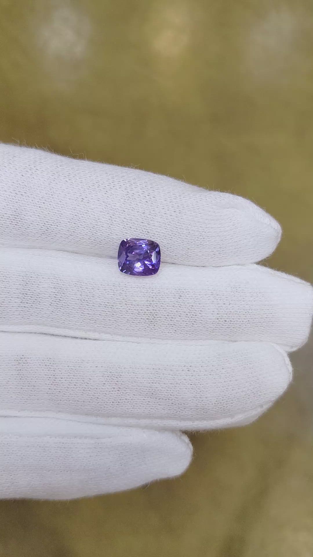 1.87 Ct. Color Change Sapphire from Ceylon (Sri Lanka) Size Video