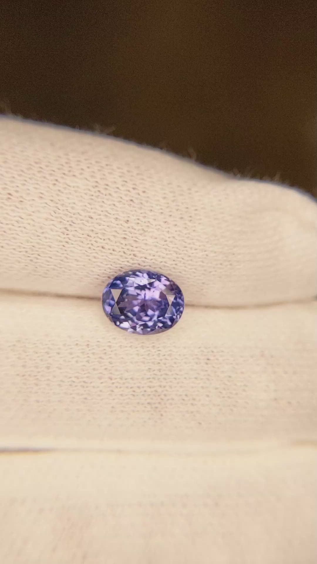 1.72 Ct. Color Change Sapphire from Ceylon (Sri Lanka) Size Video