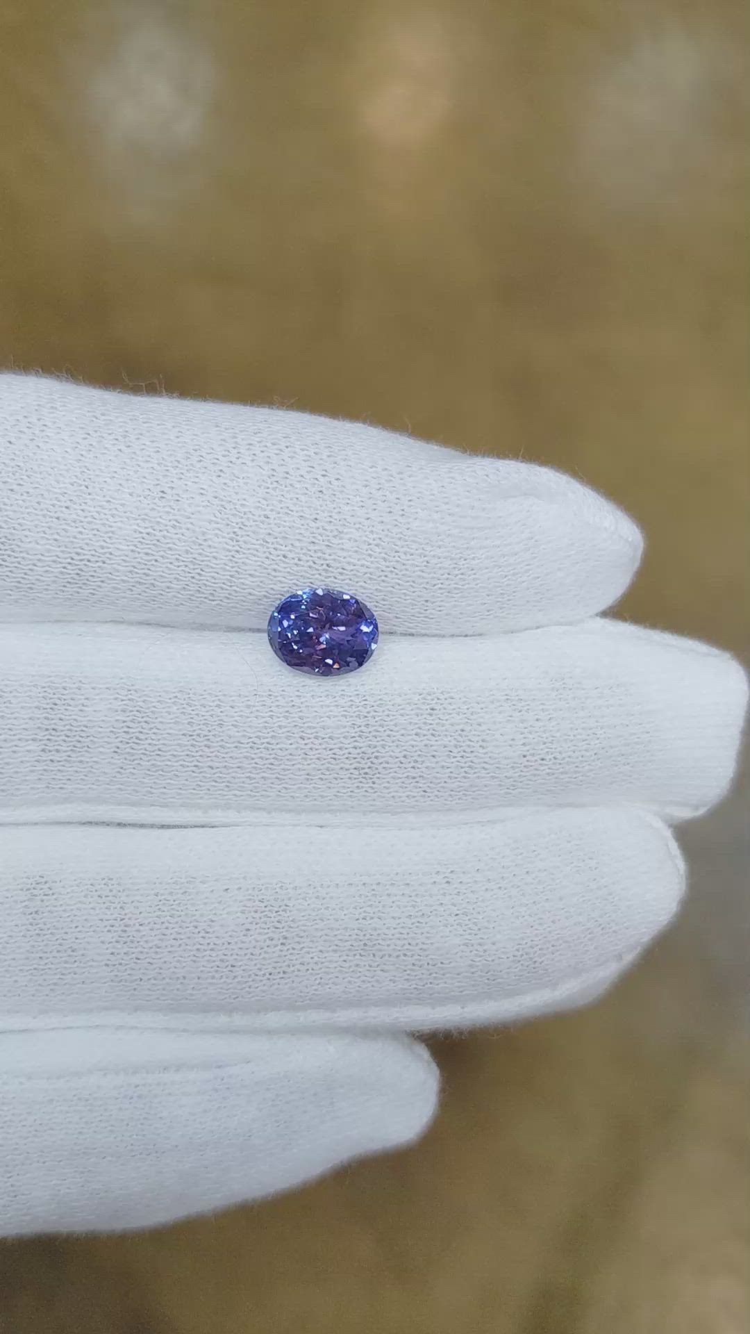 1.72 Ct. Color Change Sapphire from Ceylon (Sri Lanka) Size Video