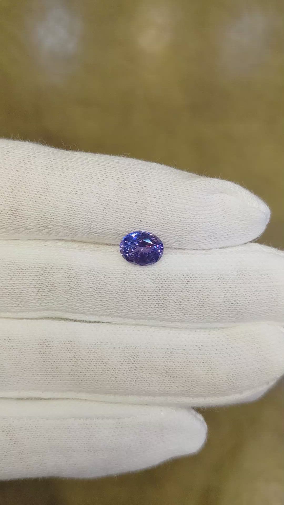 1.72 Ct. Color Change Sapphire from Ceylon (Sri Lanka) Size Video