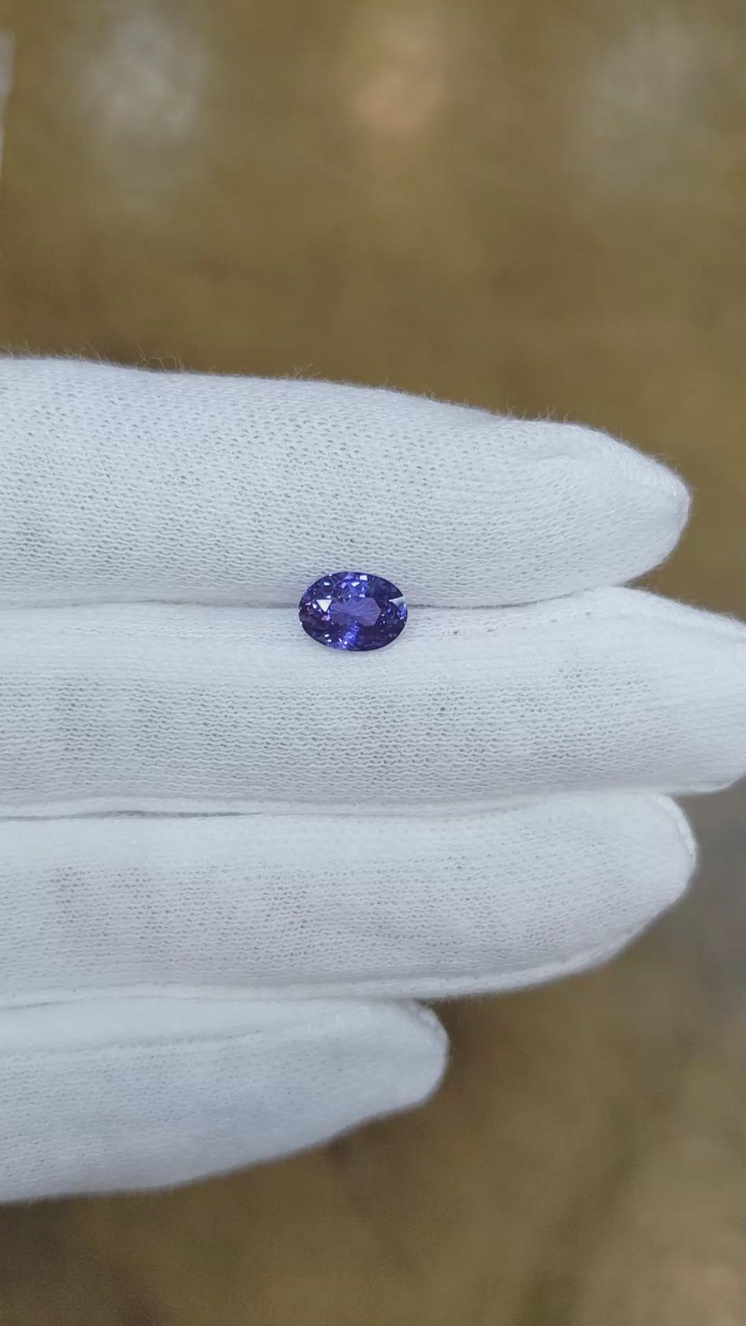 1.51 Ct. Color Change Sapphire from Ceylon (Sri Lanka) Size Video