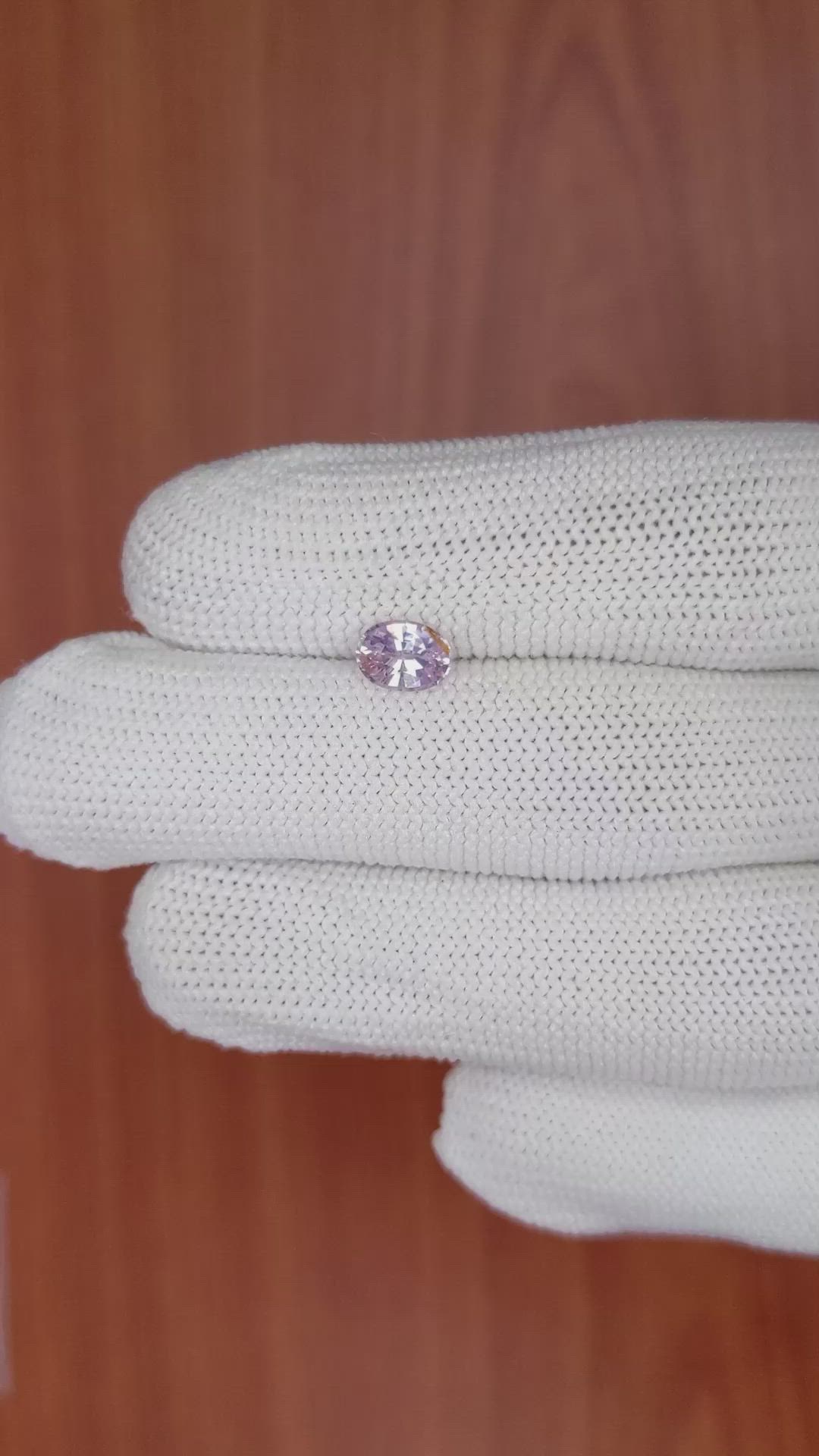 0.96 Ct. Purplish Pink Sapphire from Ceylon (Sri Lanka) Size Video