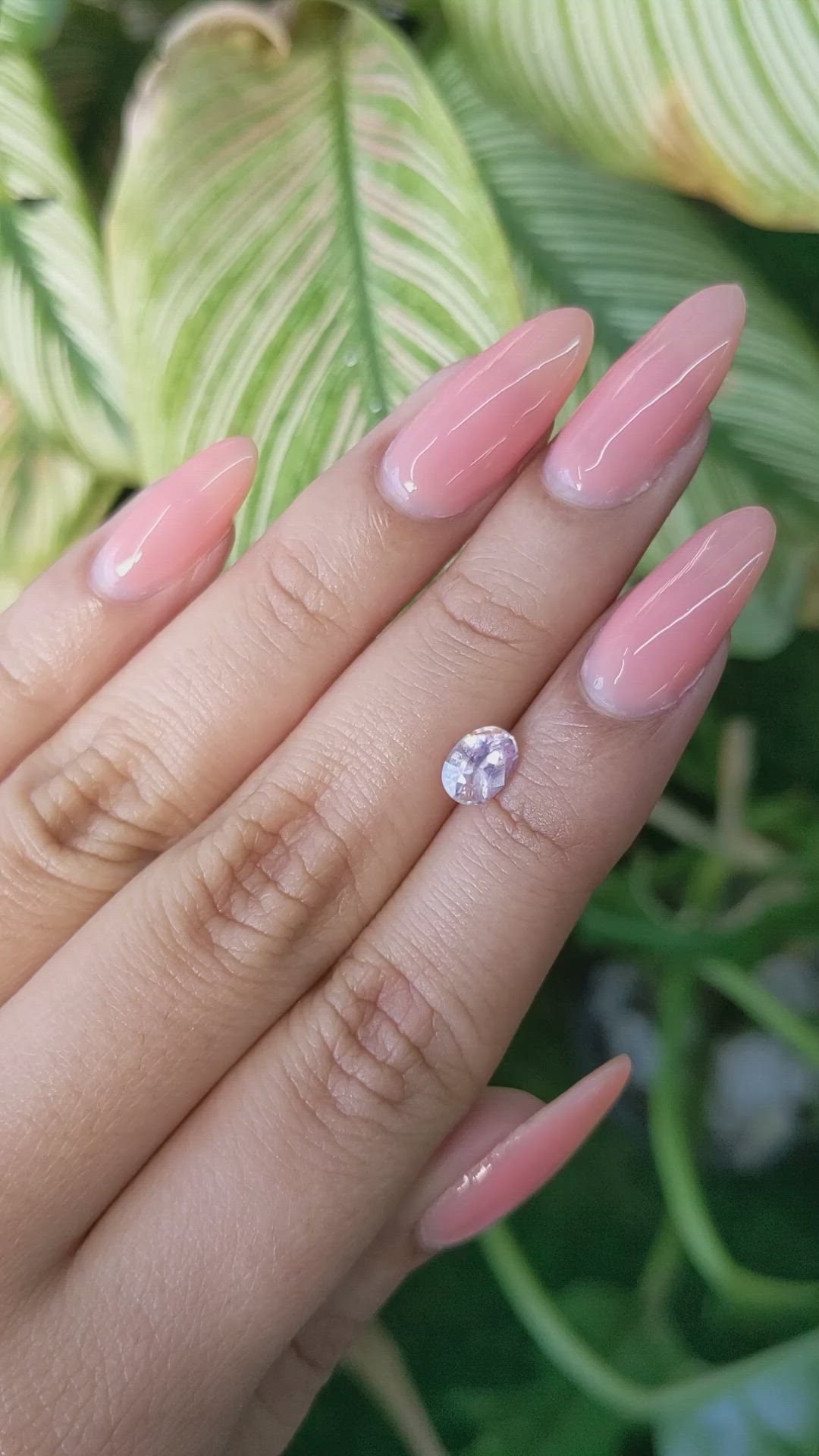 0.96 Ct. Purplish Pink Sapphire from Ceylon (Sri Lanka) Size Video
