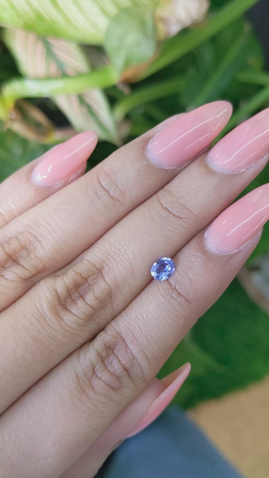 0.48 Ct. Blue Sapphire from Ceylon (Sri Lanka) Size Video