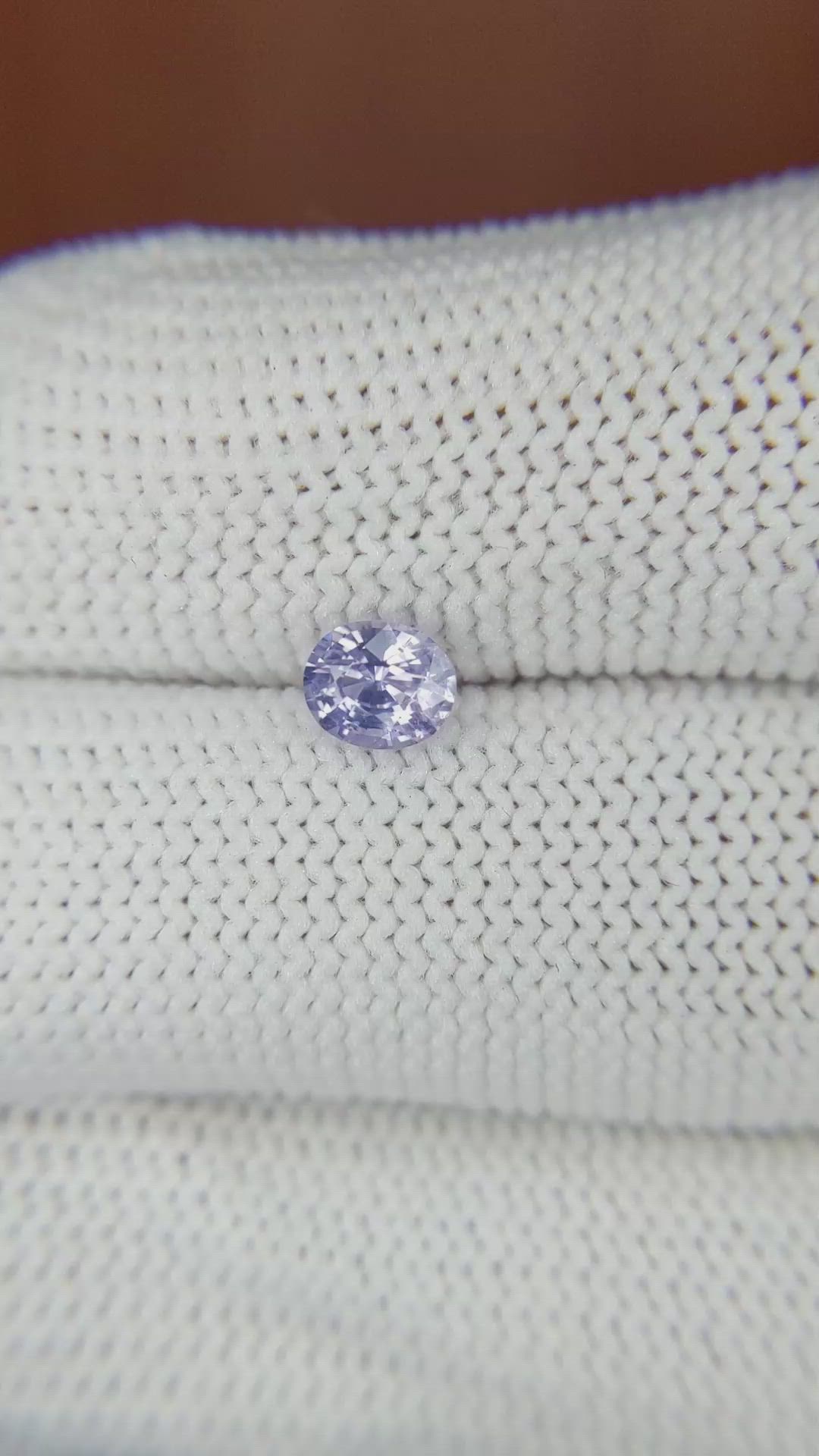 0.61 Ct. Blue Sapphire from Ceylon (Sri Lanka) Size Video