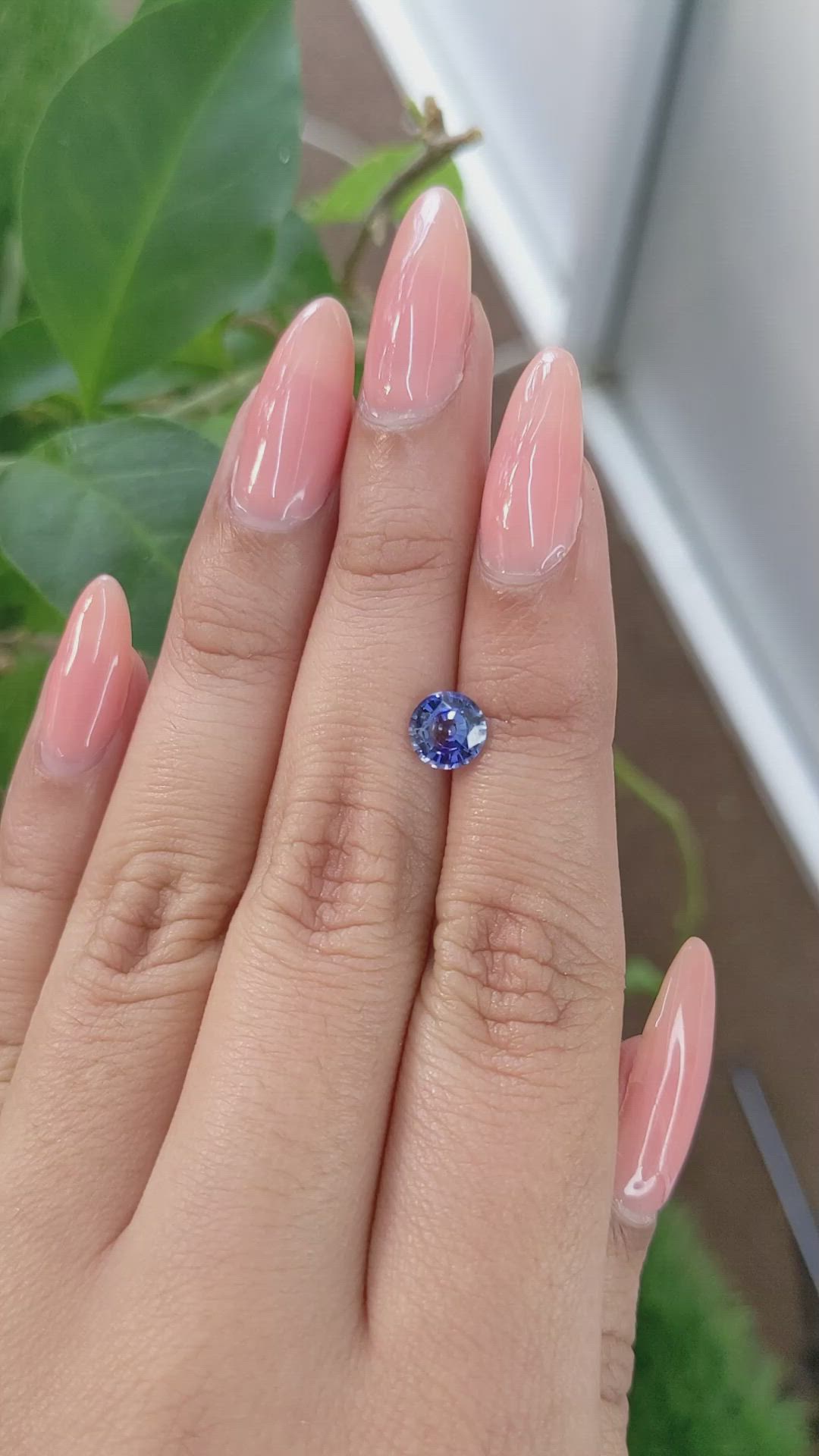 1.04 Ct. Blue Sapphire from Ceylon (Sri Lanka) Size Video