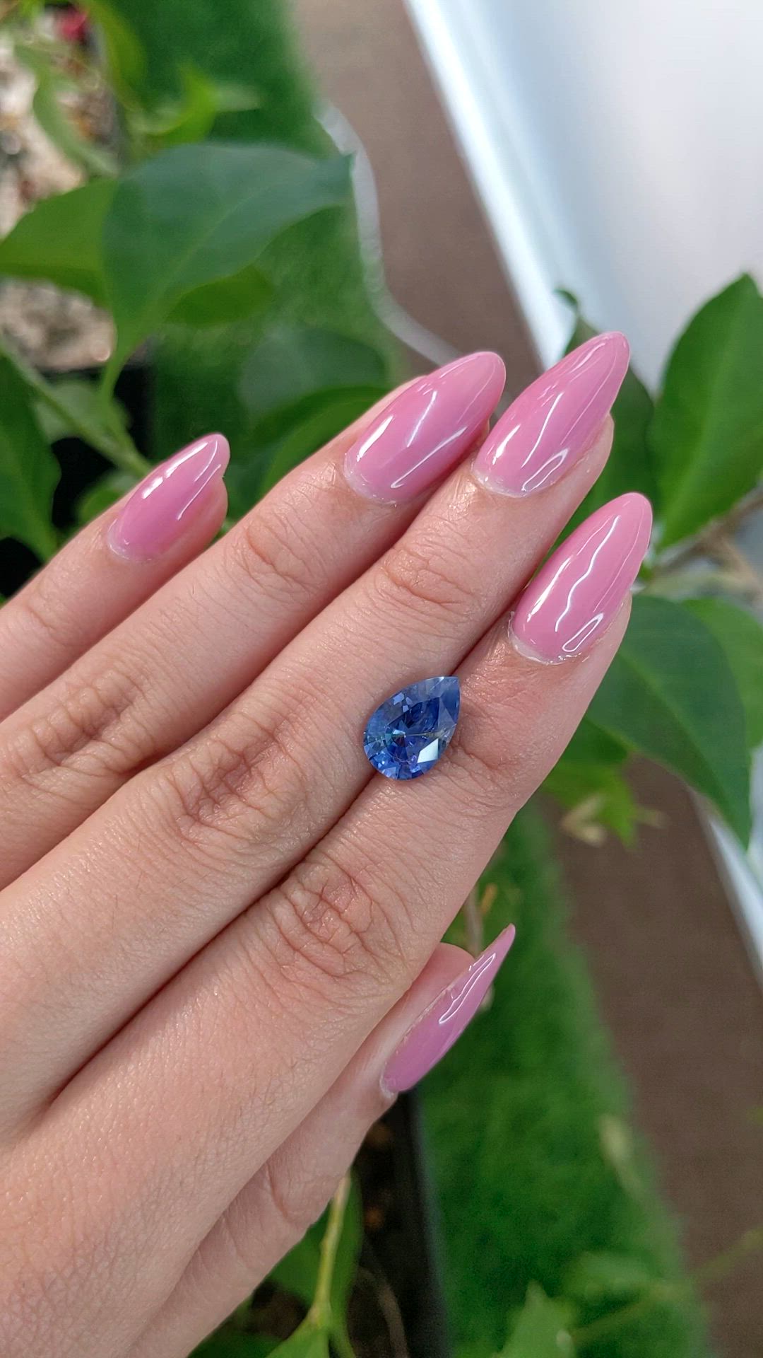 2.92 Ct. Blue Sapphire from Ceylon (Sri Lanka) Size Video