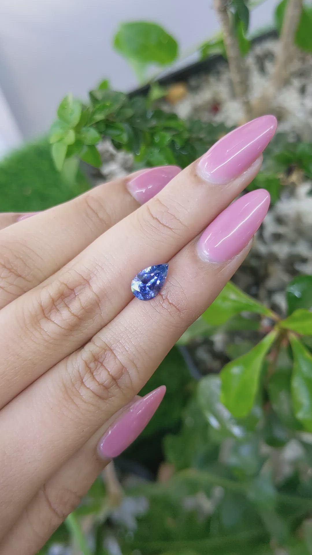 1.69 Ct. Blue Sapphire from Ceylon (Sri Lanka) Size Video