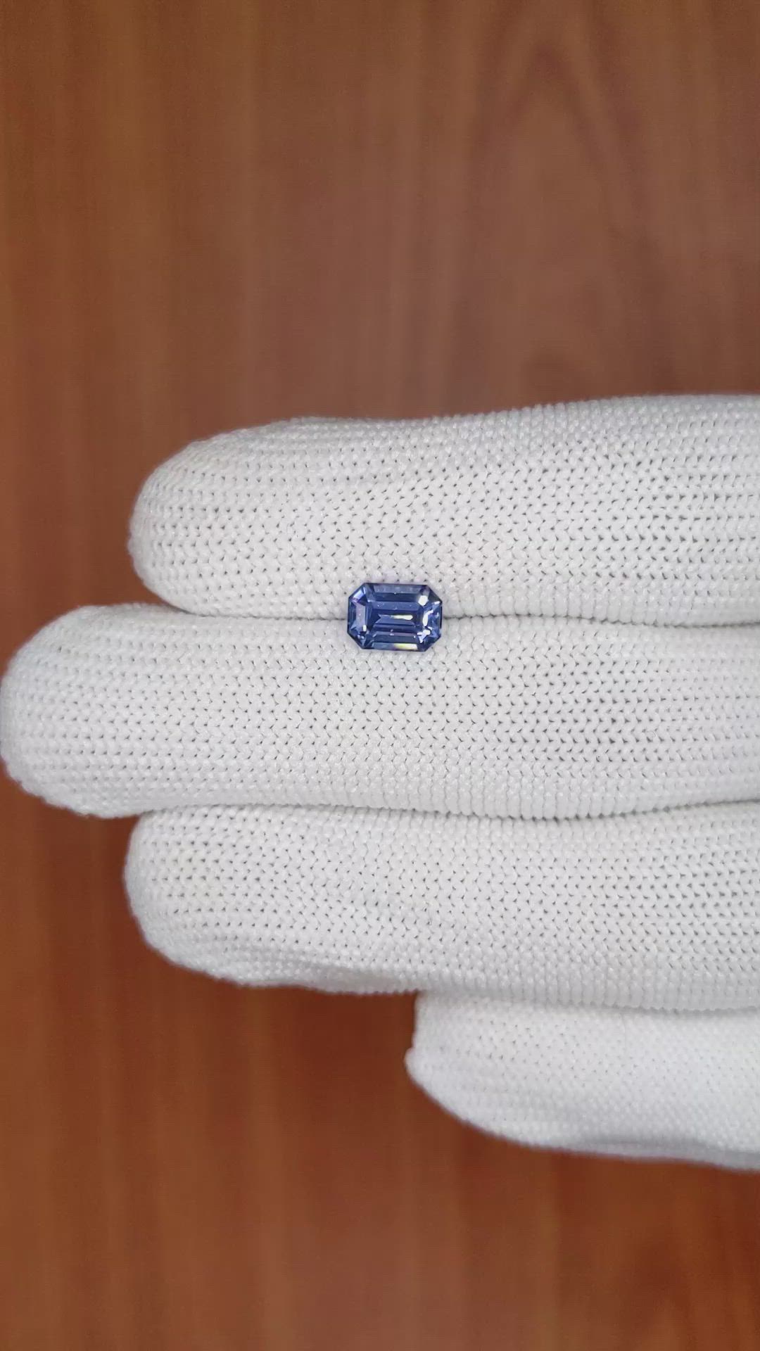 1.48 Ct. Blue Sapphire from Ceylon (Sri Lanka) Size Video