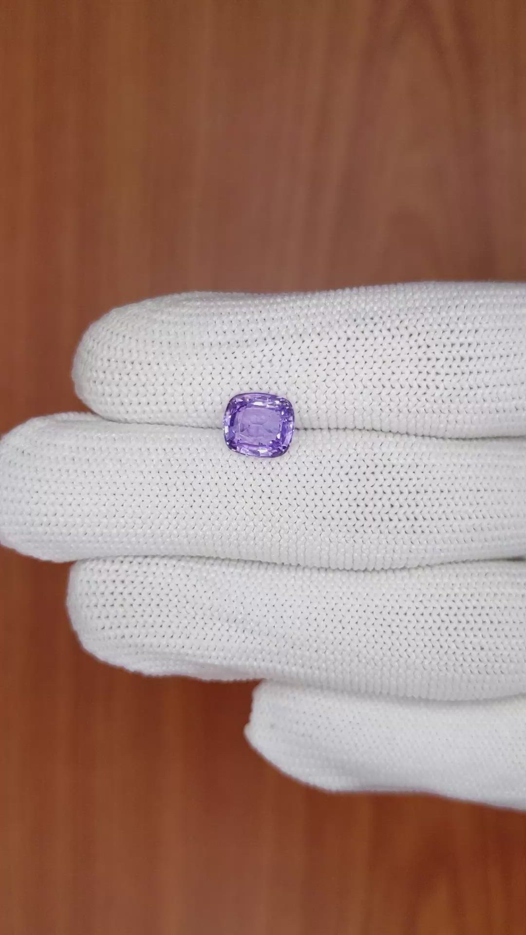 2.18 Ct. Purple Sapphire from Ceylon (Sri Lanka) Size Video