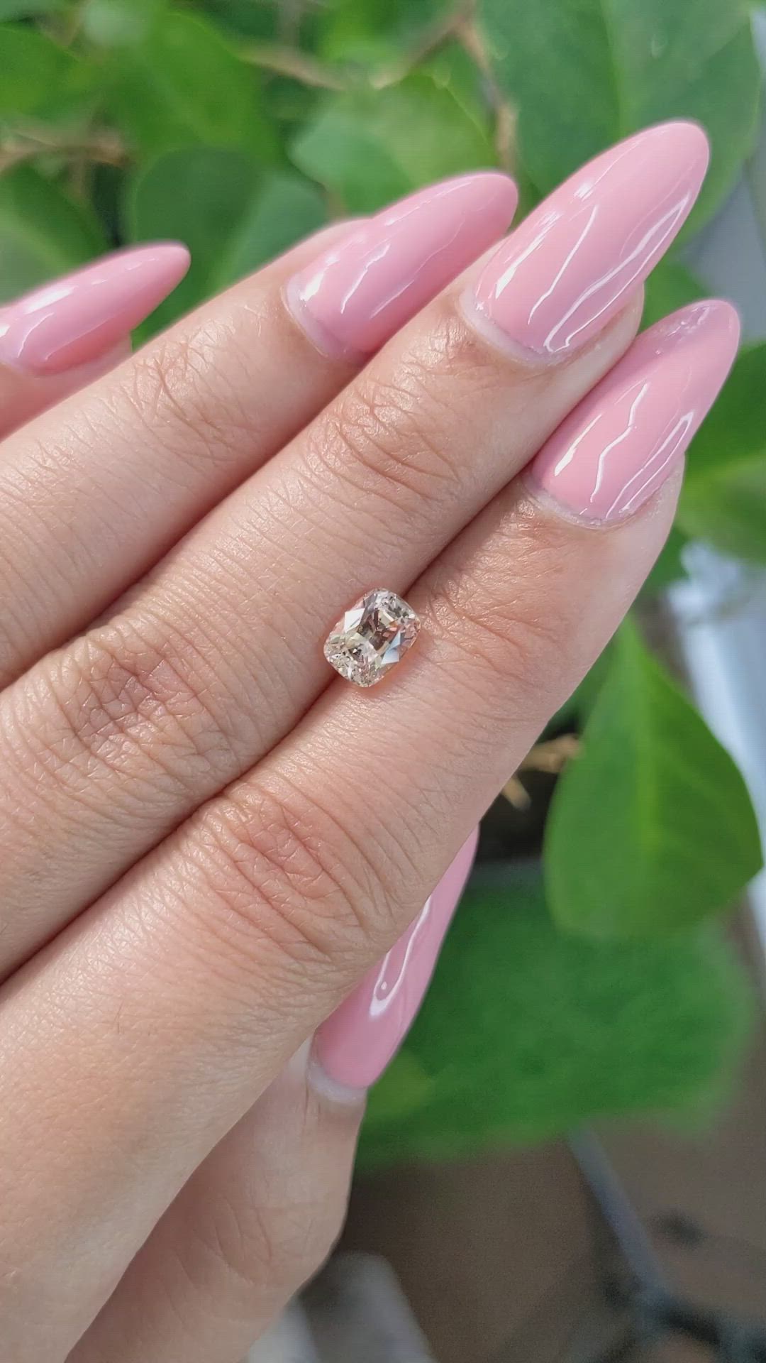 1.22 Ct. Peach Sapphire from Ceylon (Sri Lanka) Size Video