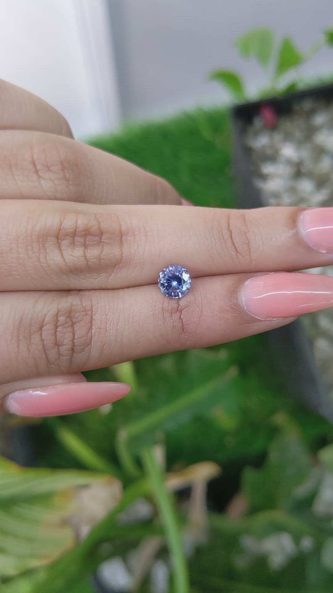 1.05 Ct. Blue Sapphire from Ceylon (Sri Lanka) Size Video