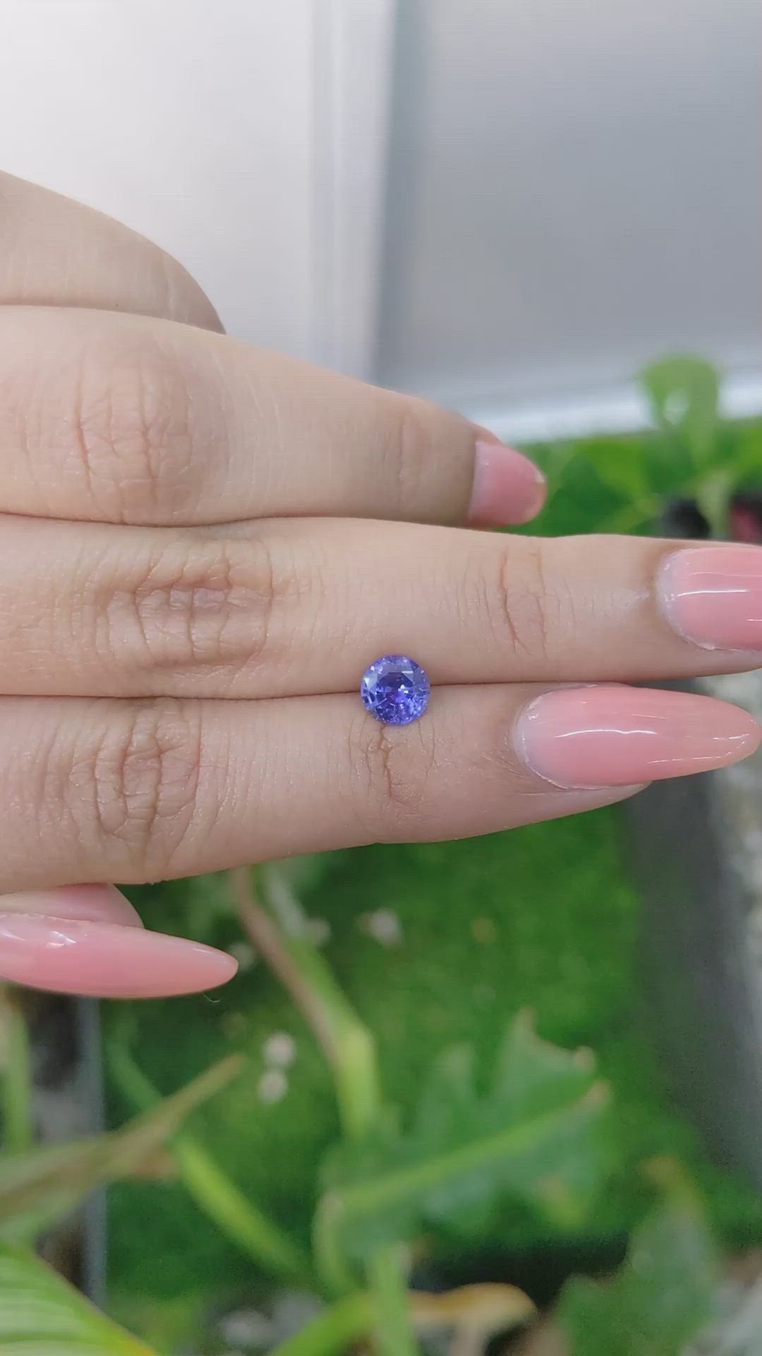 0.76 Ct. Blue Sapphire from Ceylon (Sri Lanka) Size Video