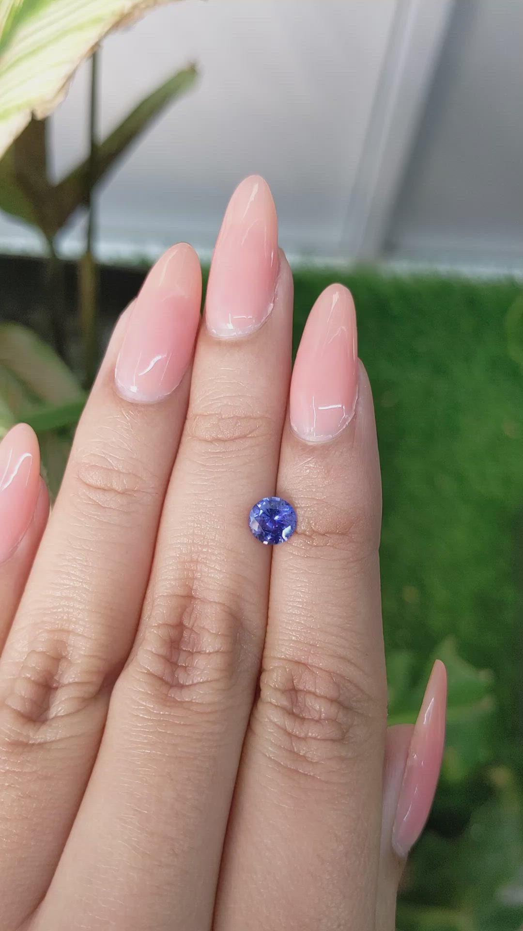 0.76 Ct. Blue Sapphire from Ceylon (Sri Lanka) Size Video