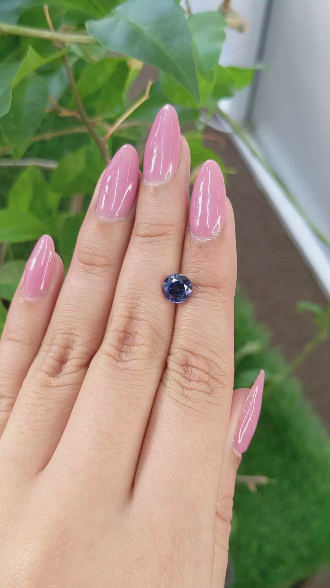 1.59 Ct. Blue Sapphire from Ceylon (Sri Lanka) Size Video
