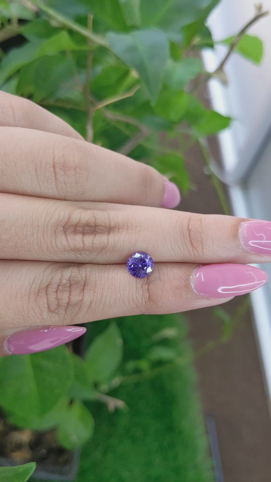 1.43 Ct. Color Change Sapphire from Ceylon (Sri Lanka) Size Video