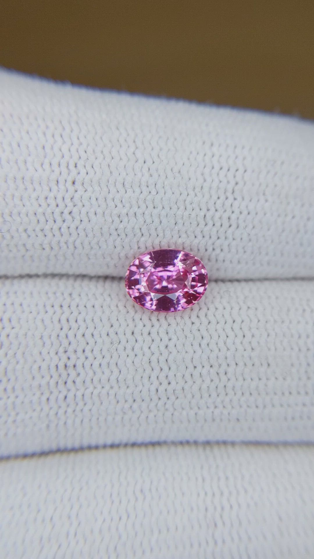 1.58 Ct. Purplish Pink Sapphire from Ceylon (Sri Lanka) Size Video